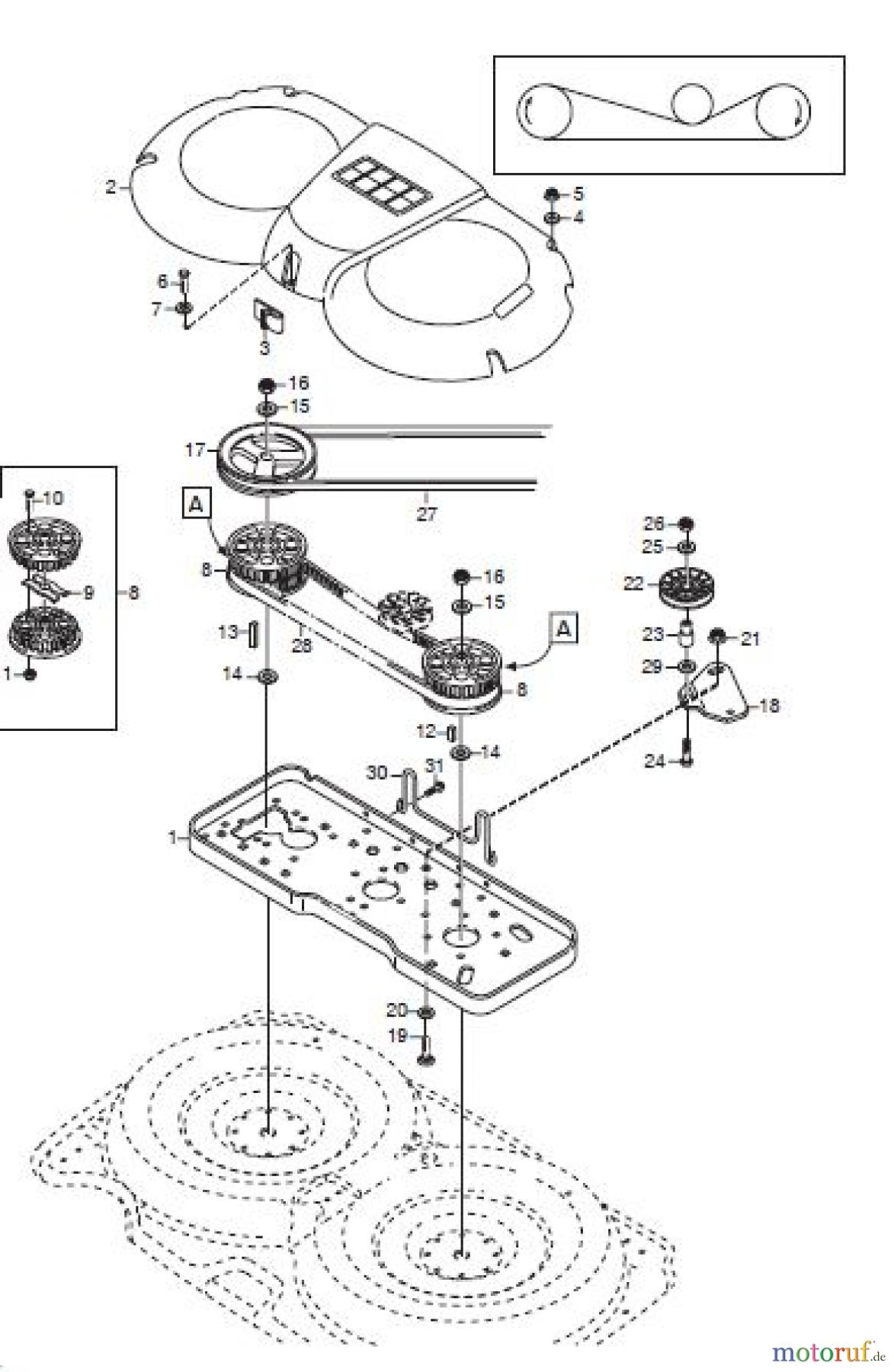  Global Garden Products GGP Frontmäher XM_Series 2006 FRONTMÄHWERK 107 MULCHING TRANSMISSION