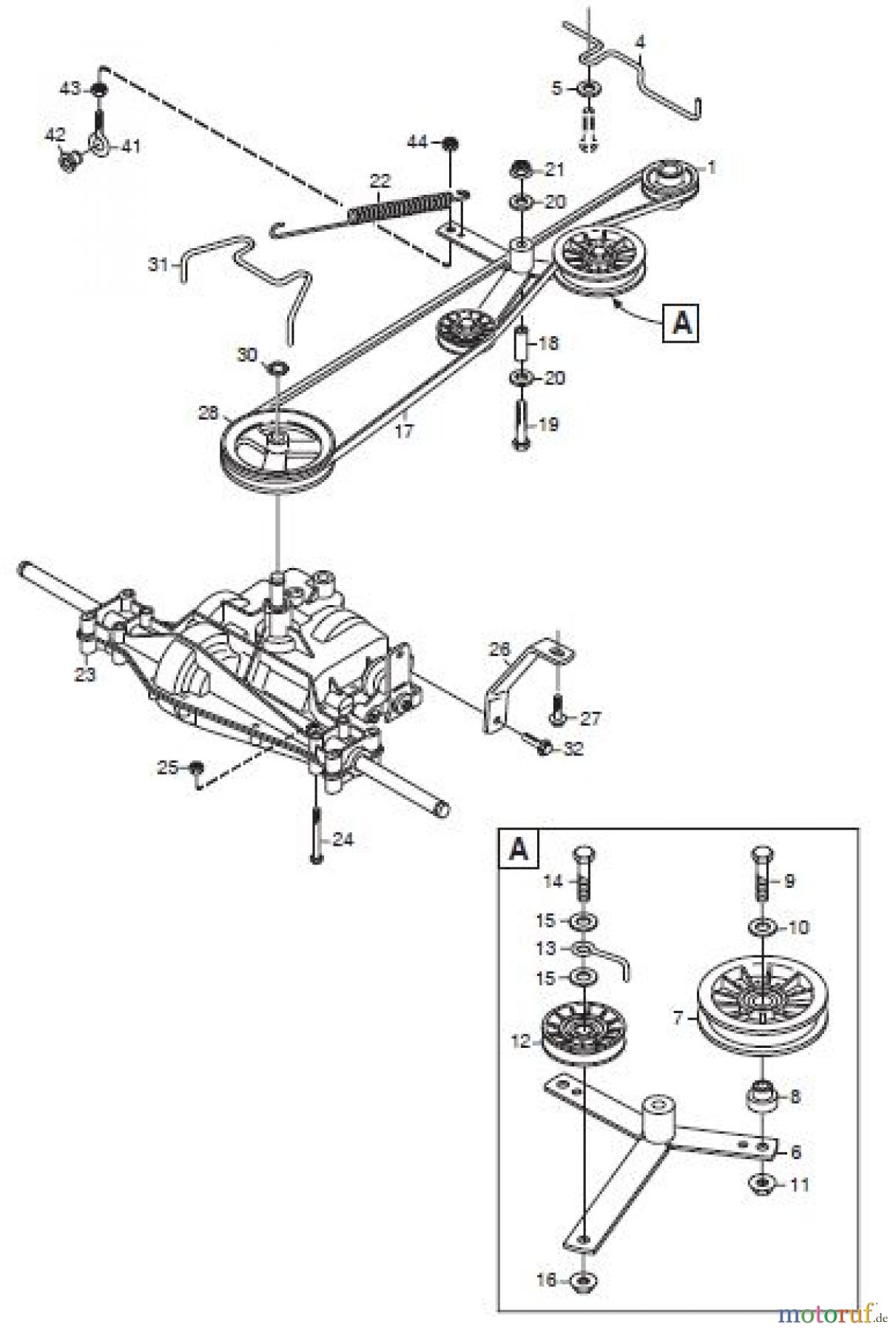  Global Garden Products GGP Frontmäher XM_Series 2006 XM 110- XM 130 TRANSMISSION