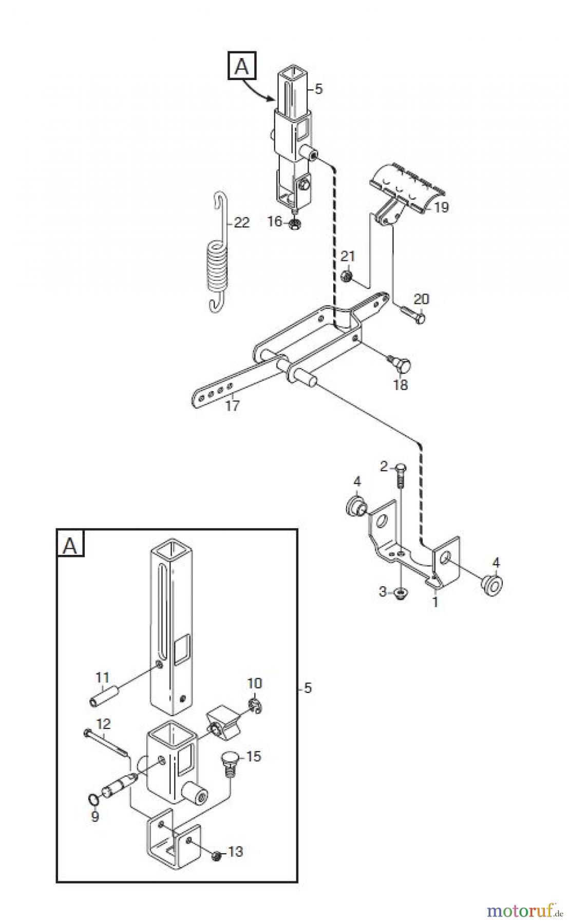  Global Garden Products GGP Frontmäher XM_Series 2008 XM 130 XM140HD-XM 160 HD PEDALHEBER