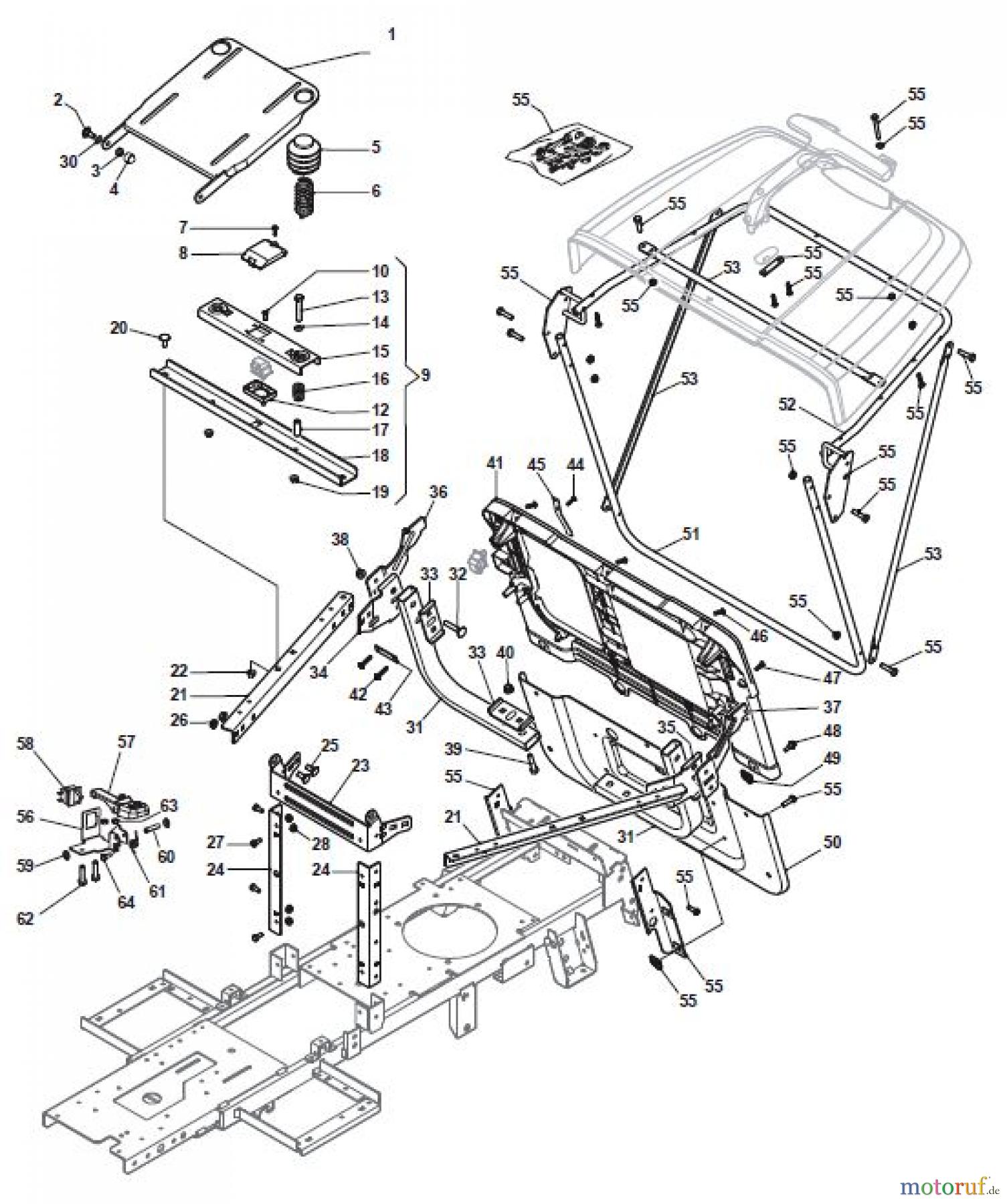  Global Garden Products GGP Aufsitzmäher Rider 66cm 2017 MJ 66 E Hydro Chassis