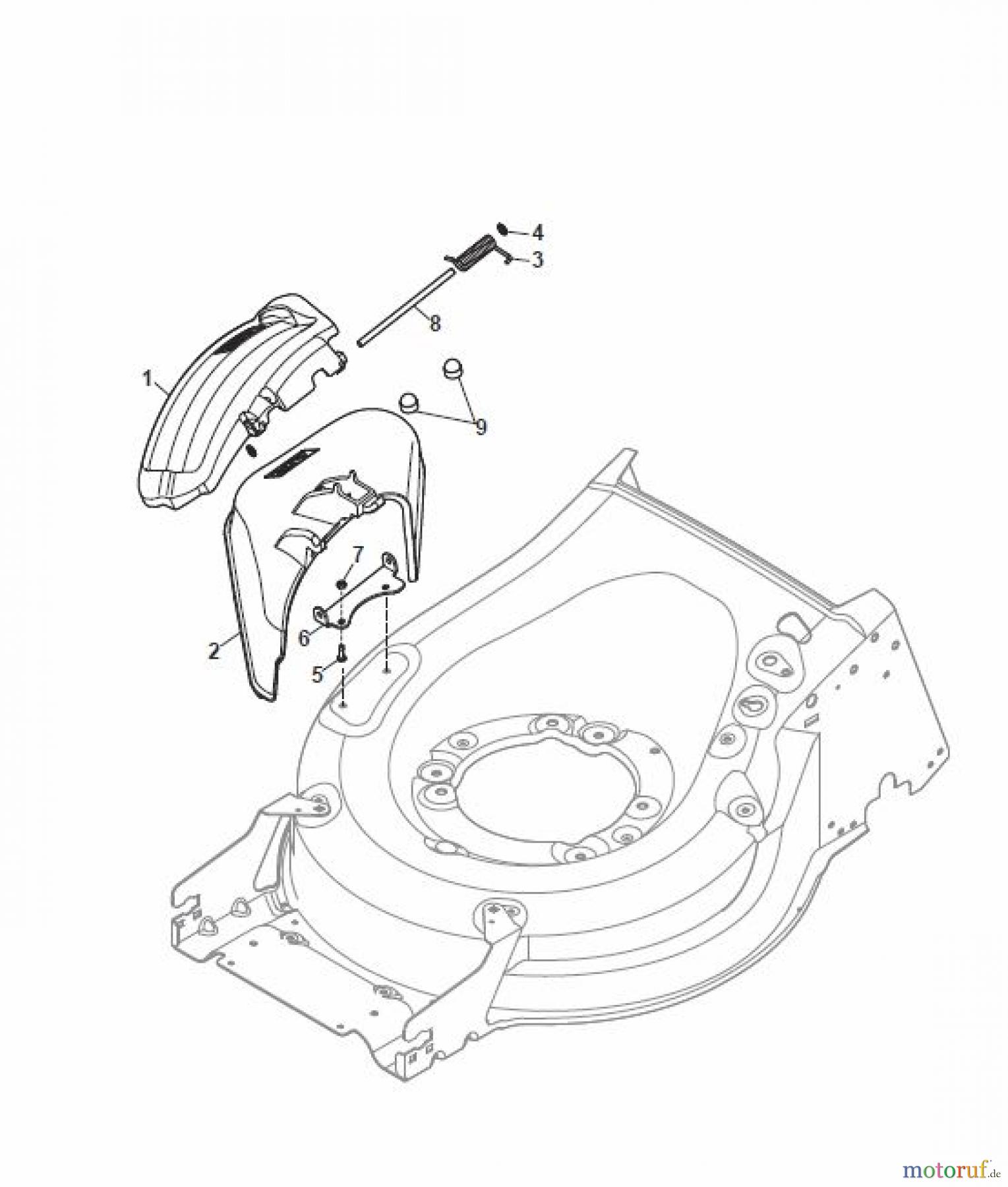  Global Garden Products GGP Rasenmäher Baujahr 2017 Akku 2017 Mit Antrieb MP1 500 S Li 80 Ejection-Guard