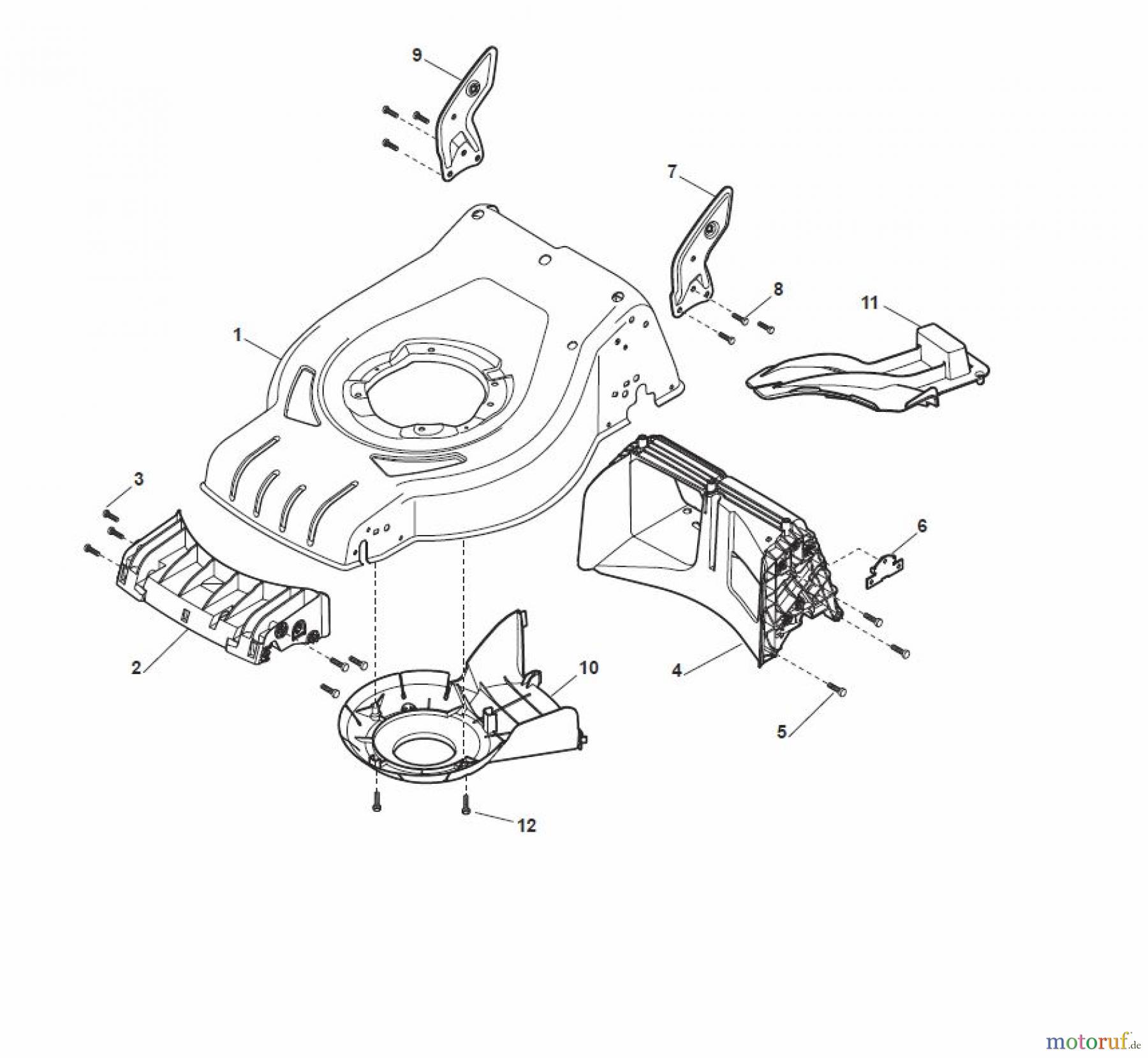  Global Garden Products GGP Rasenmäher Akku 2017 Ohne Antrieb CR-CS 480 W Li 80 - CR-CS 480 WQ Li 80 Deck - CR