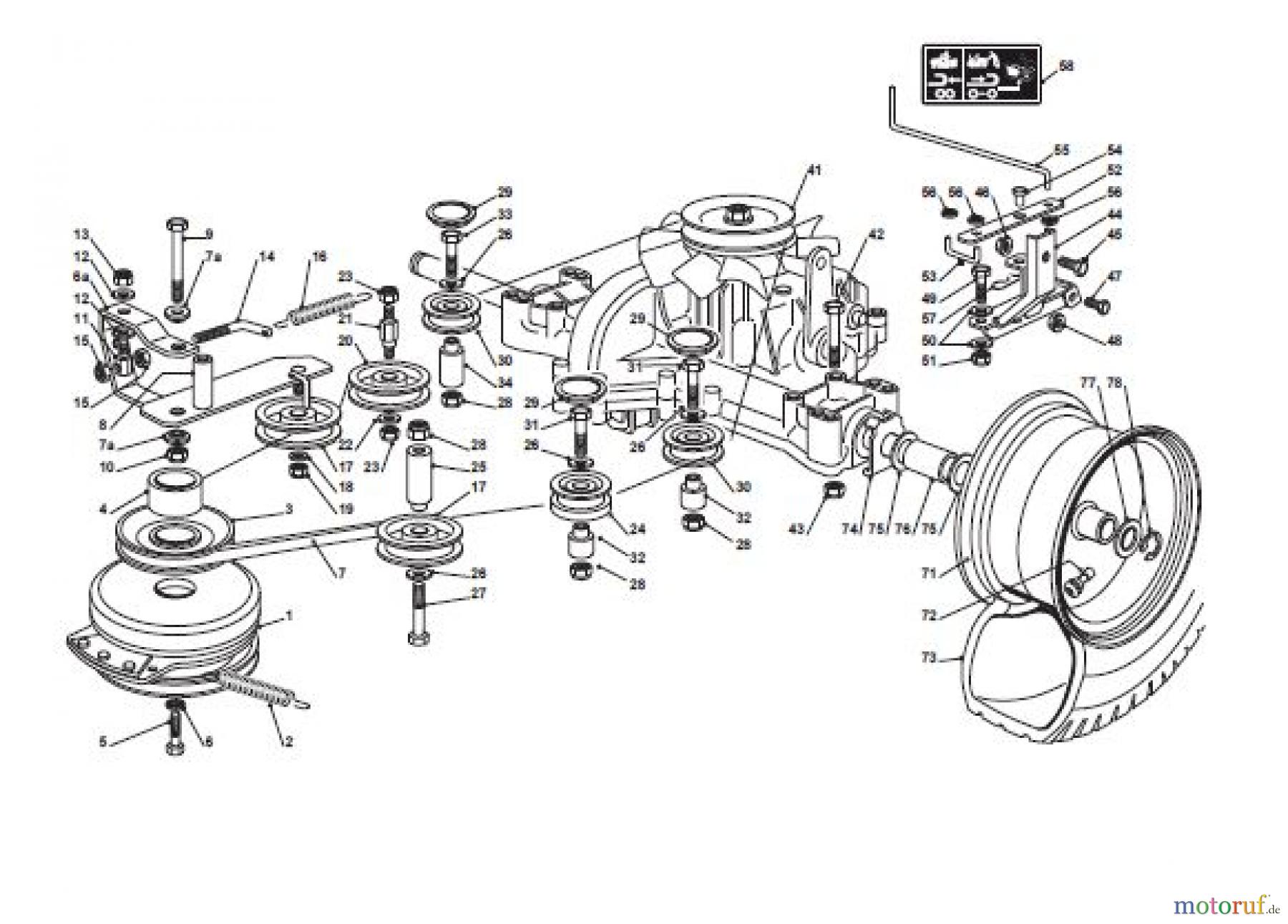  Global Garden Products GGP Aufsitzmäher Sammler Cellecting Pro 2017 TH4Y 102 Hydro Transmission Ass.Y