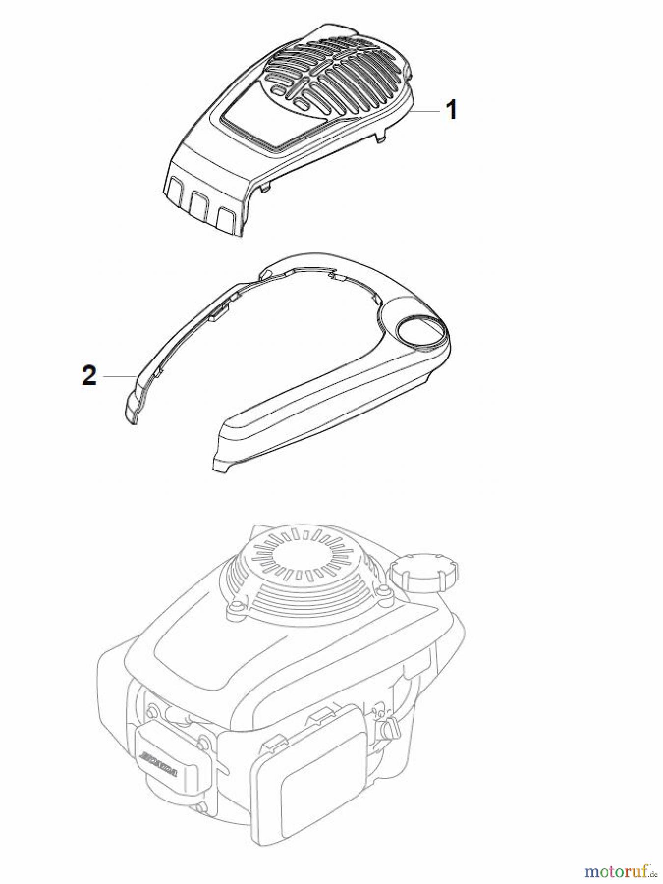  Global Garden Products GGP Rasenmäher Benzin Mit Antrieb 2017 CRC-CSC 534 WSE - CRC-CSC WSQE Honda Engine Cover