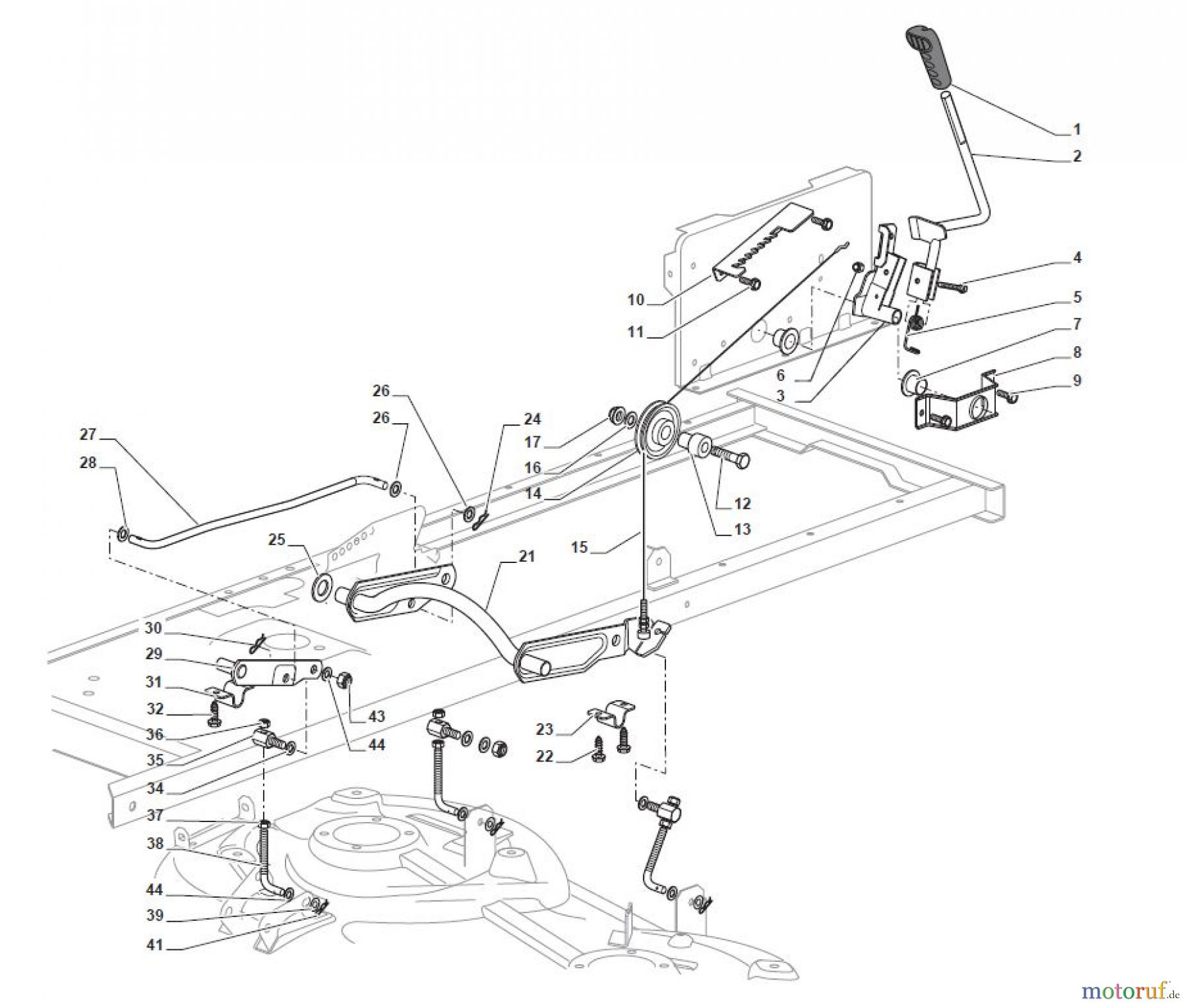  Global Garden Products GGP Aufsitzmäher Sammler Collecting 84cm 2017 MP 84 Hydro Cutting Plate Lifting