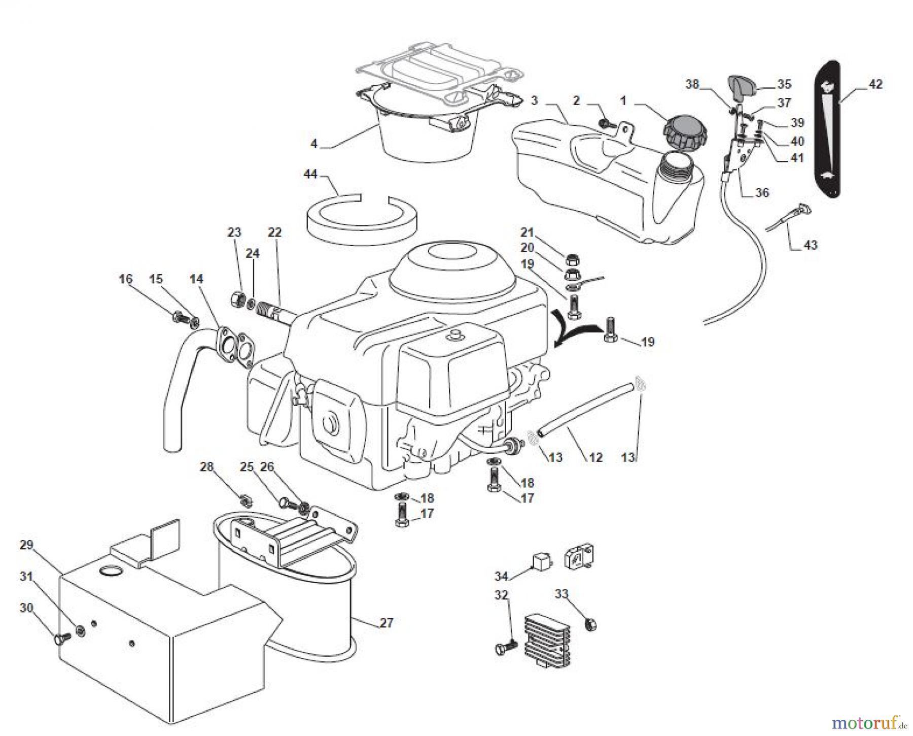  Global Garden Products GGP Aufsitzmäher Sammler Collecting 84cm 2017 MP 84 Hydro Engine - Honda GCV 390