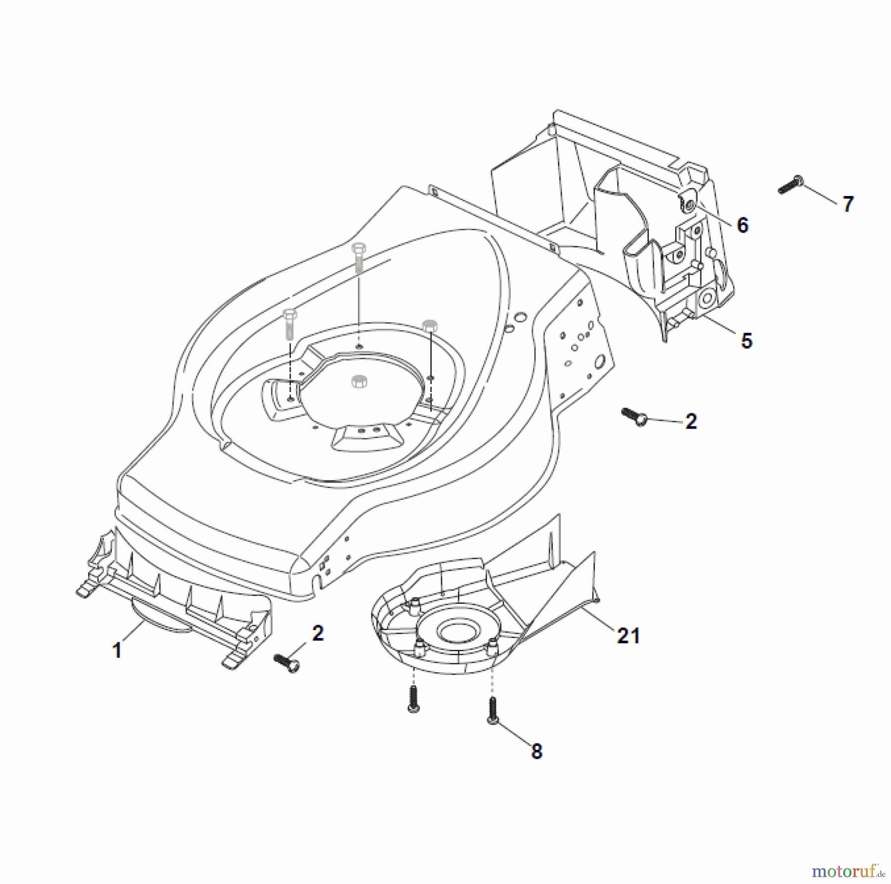  Global Garden Products GGP Rasenmäher Benzin Mit Antrieb 2017 ES 414 TR Front Conveyor Assy