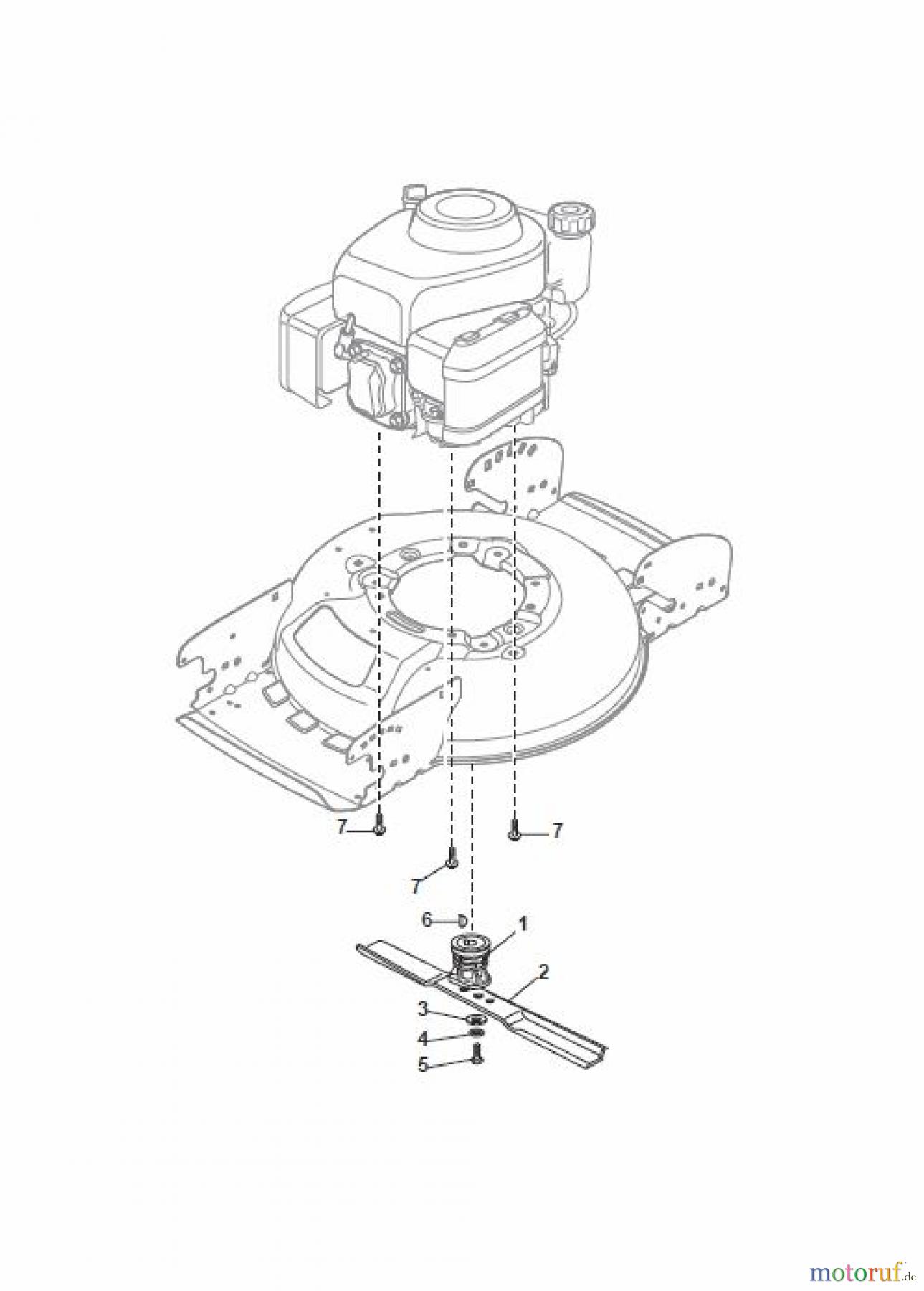  Global Garden Products GGP Rasenmäher Benzin Mit Antrieb 2017 MCS 474 TR Blade