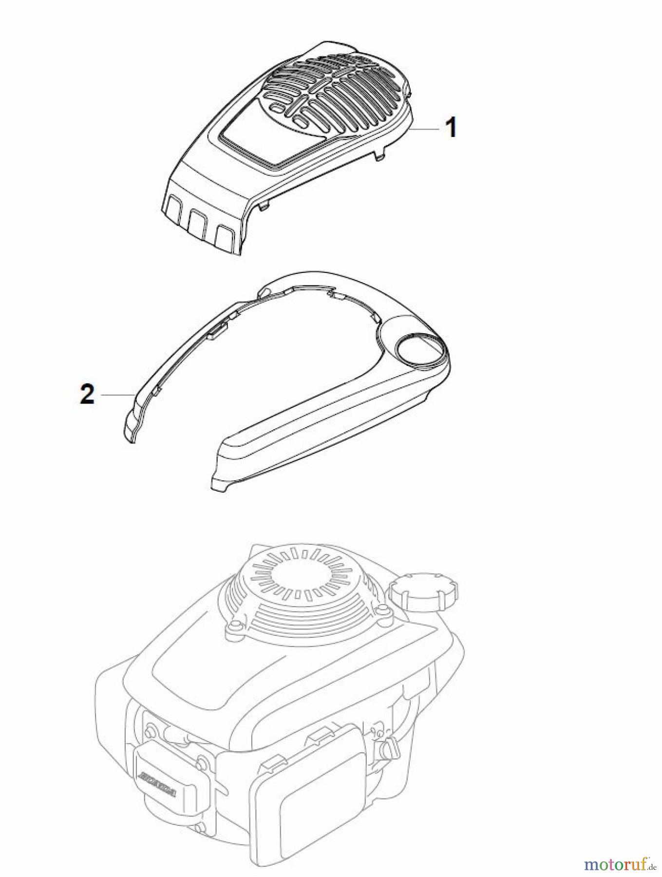  Global Garden Products GGP Rasenmäher Benzin Mit Antrieb 2017 MP1 504 S Honda Engine Cover