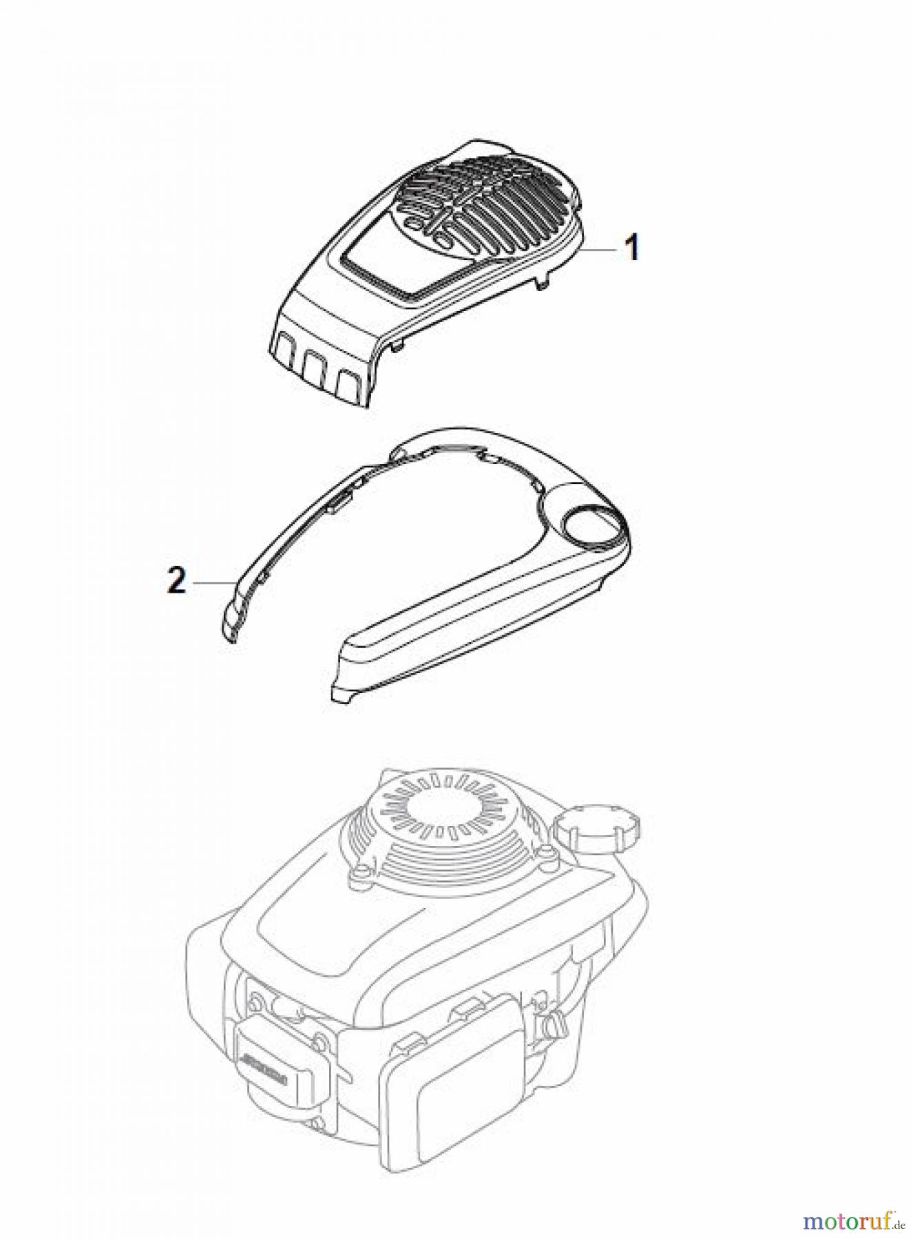  Global Garden Products GGP Rasenmäher Baujahr 2017 Benzin Mit Antrieb 2017 MP1 504 SE Honda Engine Cover