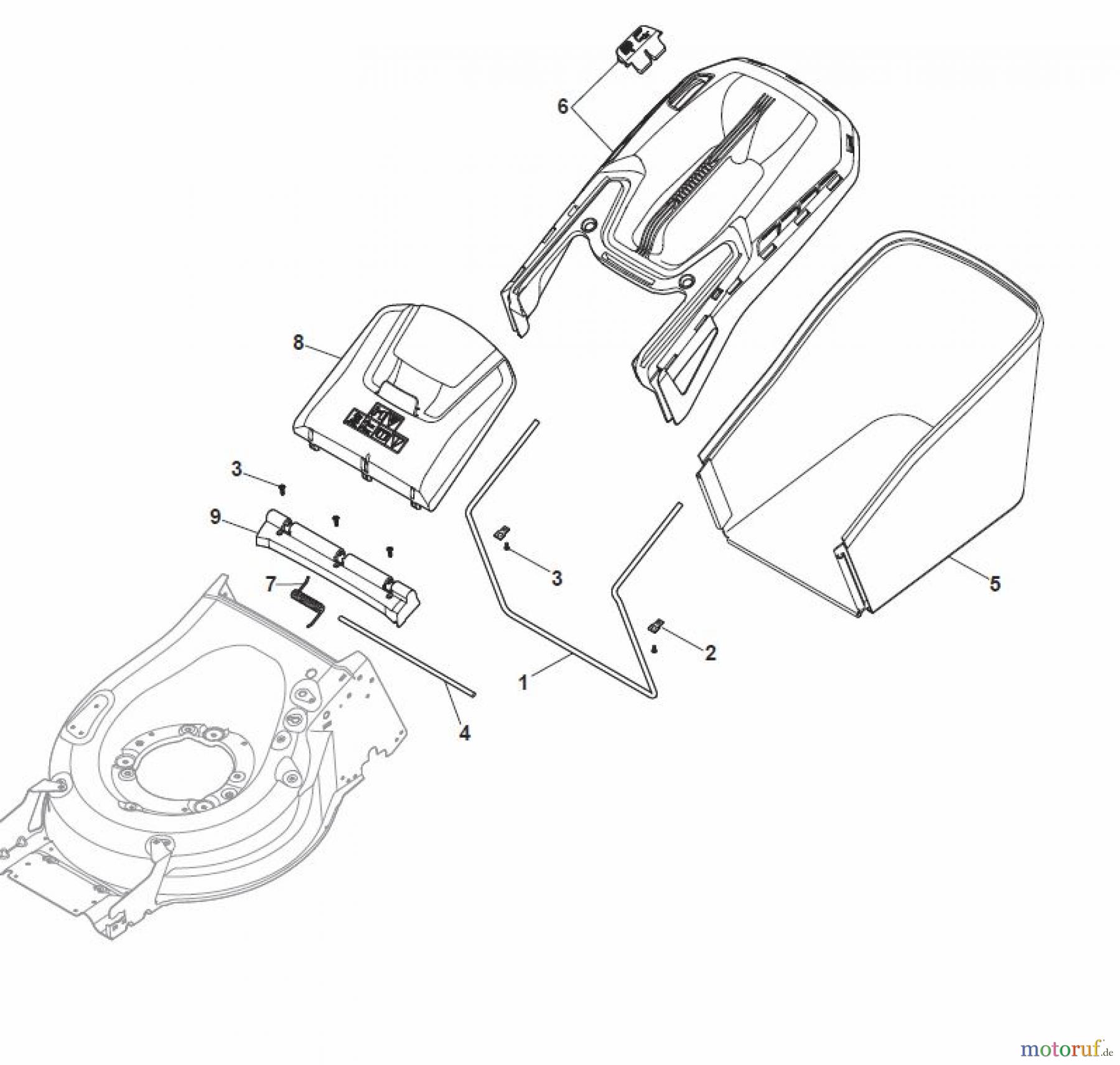  Global Garden Products GGP Rasenmäher Benzin Mit Antrieb 2017 MP1 504 SVE Grass-Catcher