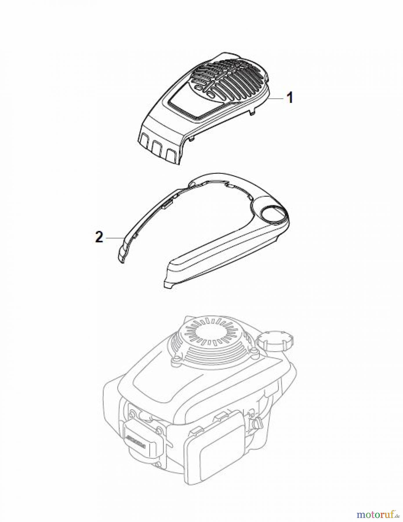  Global Garden Products GGP Rasenmäher Benzin Mit Antrieb 2017 MP1 504 SVQ Honda Engine Cover