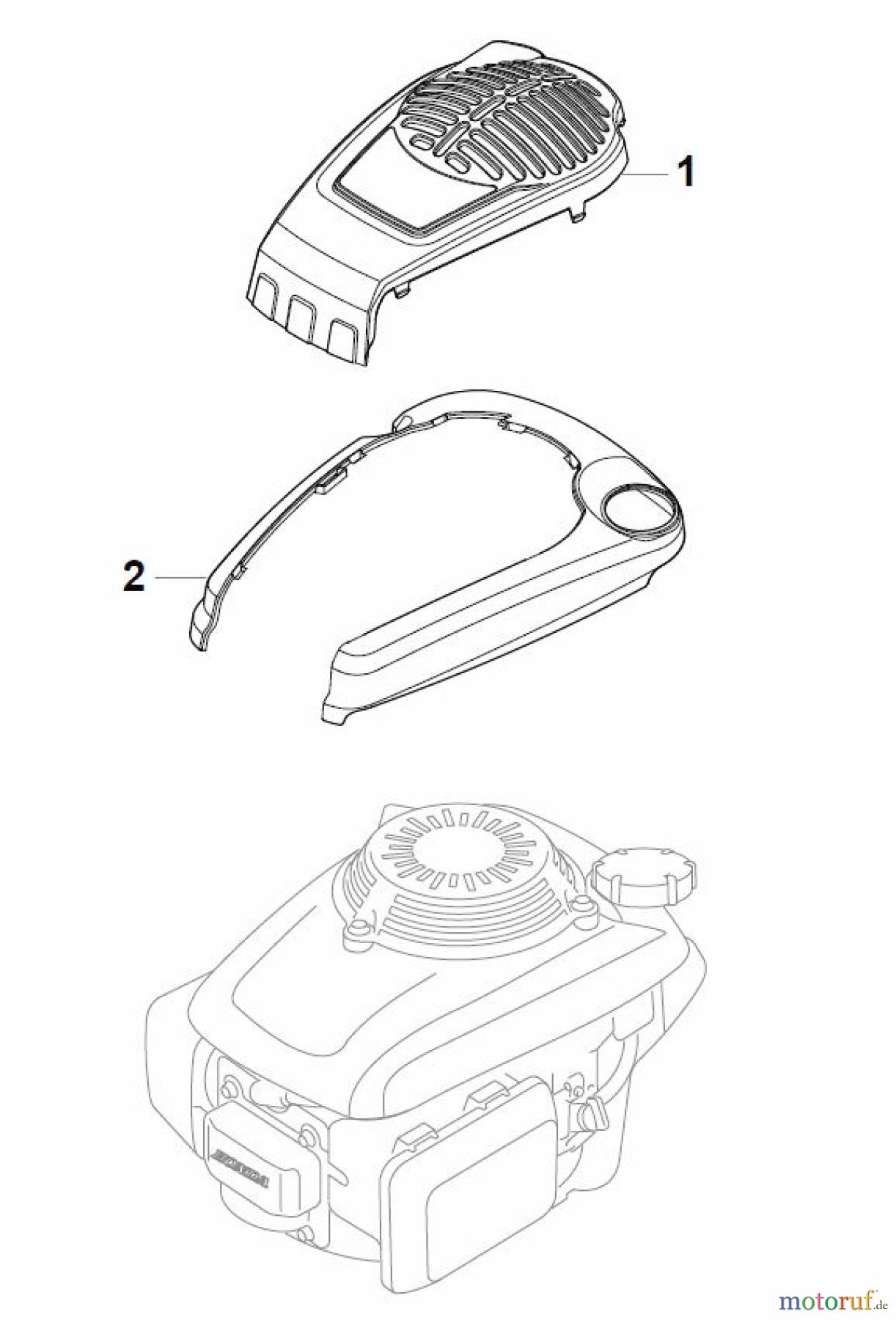  Global Garden Products GGP Rasenmäher Baujahr 2017 Benzin Mit Antrieb 2017 MP1 504 WS Honda Engine Cover