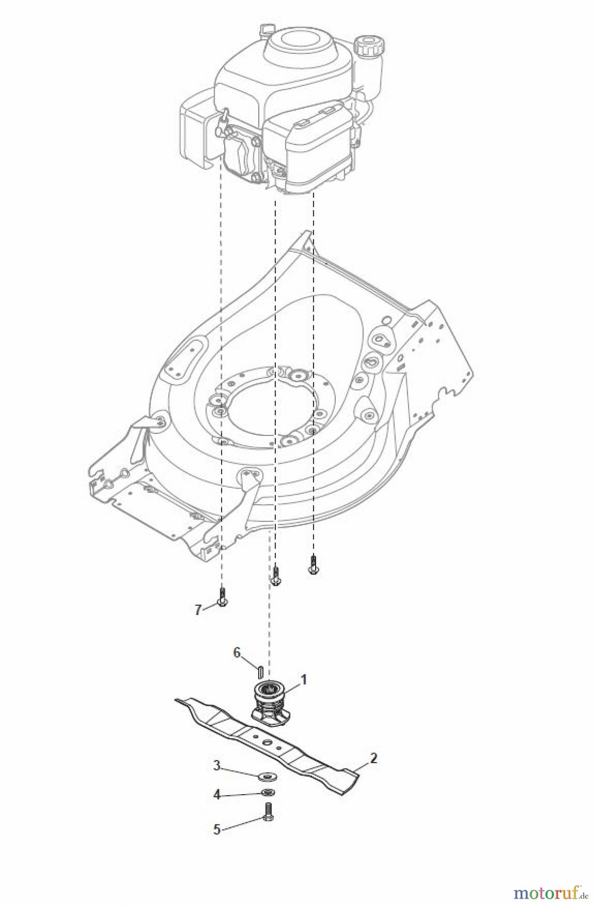  Global Garden Products GGP Rasenmäher Benzin Mit Antrieb 2017 MP1 504 WSVQE Blade