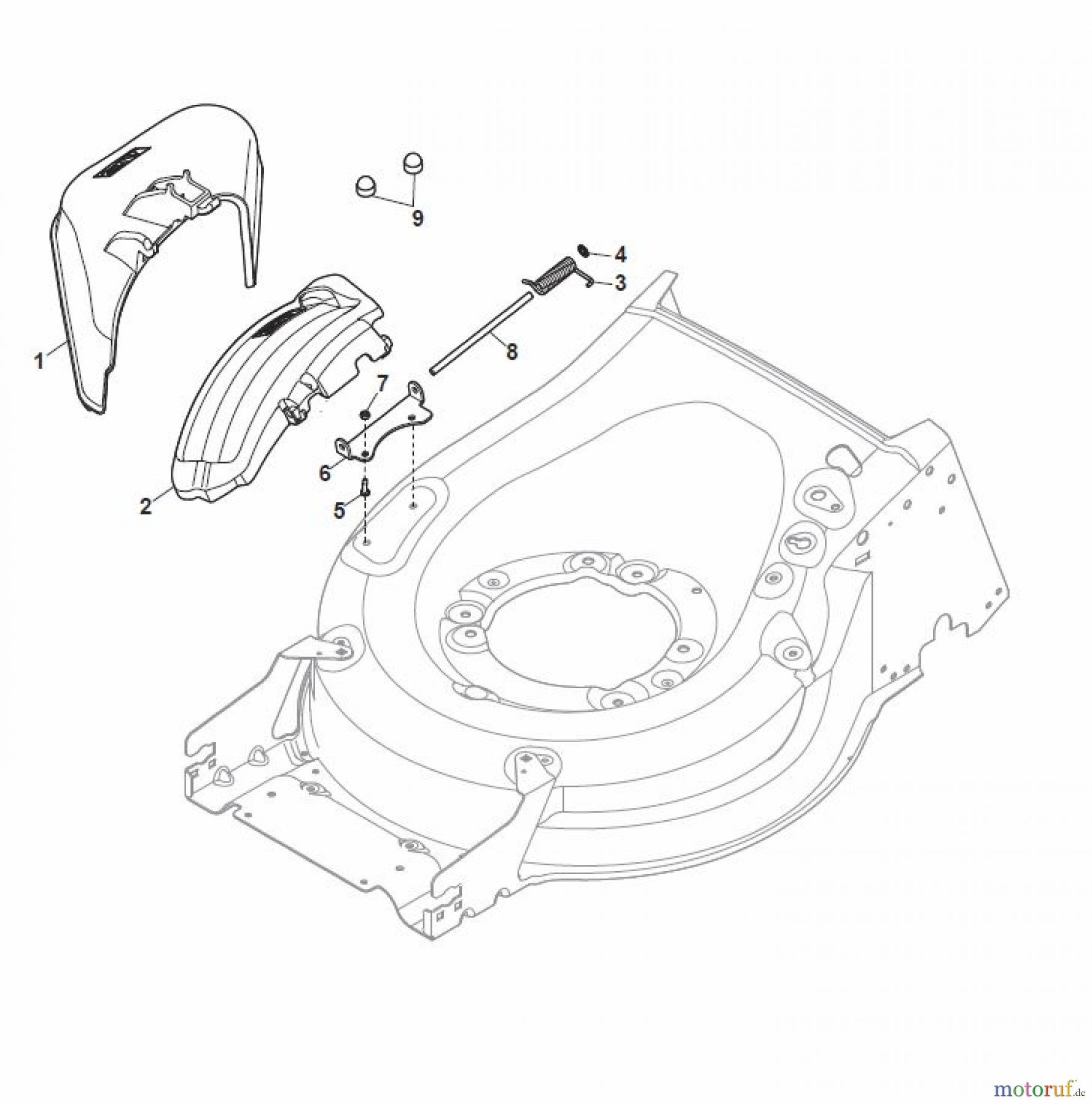  Global Garden Products GGP Rasenmäher Benzin Mit Antrieb 2017 MP1 554 WSQE Ejection-Guard