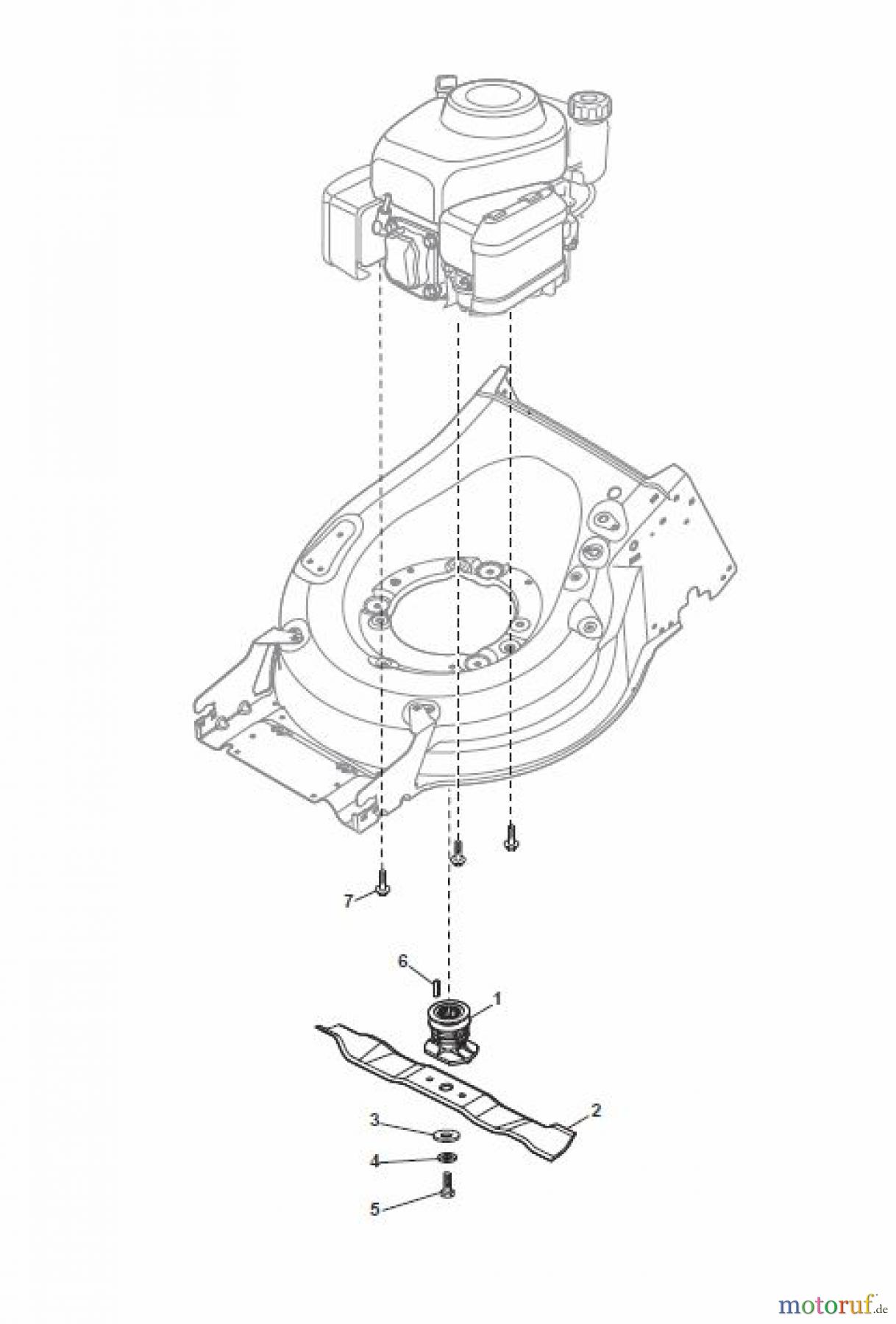  Global Garden Products GGP Rasenmäher Benzin Mit Antrieb 2017 MP1 554 WSQE Blade