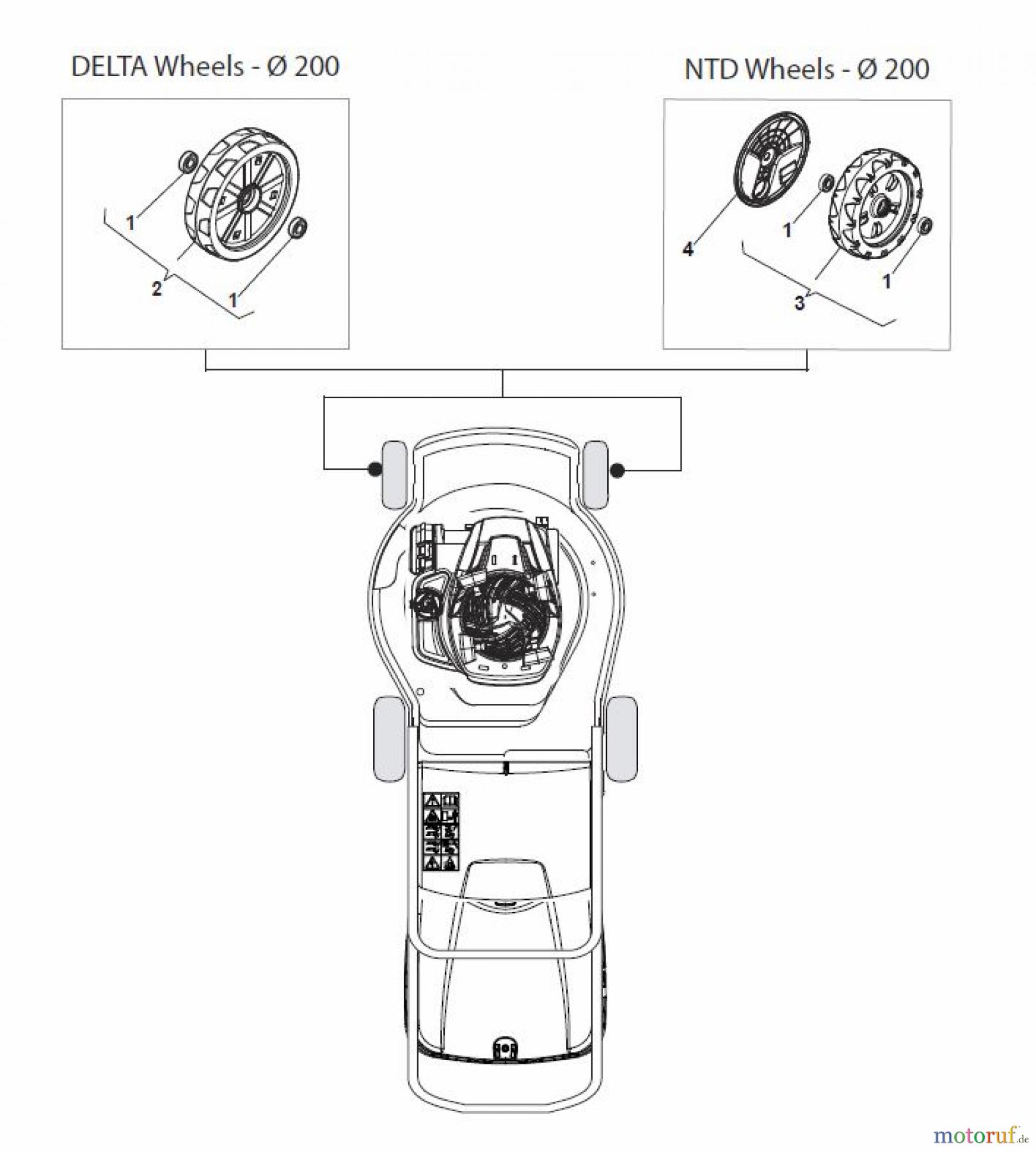  Global Garden Products GGP Rasenmäher Baujahr 2017 Benzin Mit Antrieb 2017 MP2 554 SE-R (Roller) Wheels