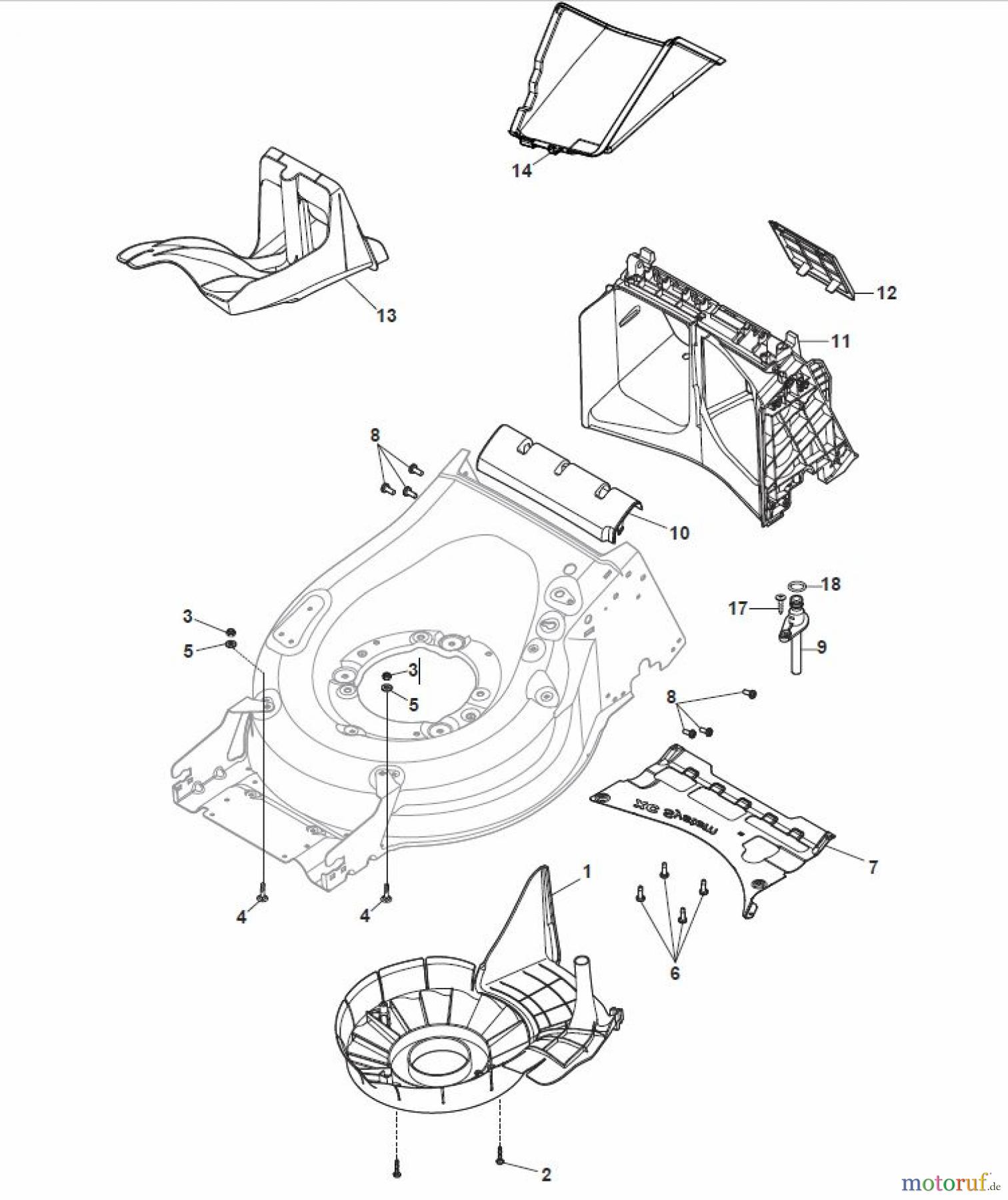  Global Garden Products GGP Rasenmäher Baujahr 2017 Benzin Mit Antrieb 2017 MP2 554 SQE Protection, Belt