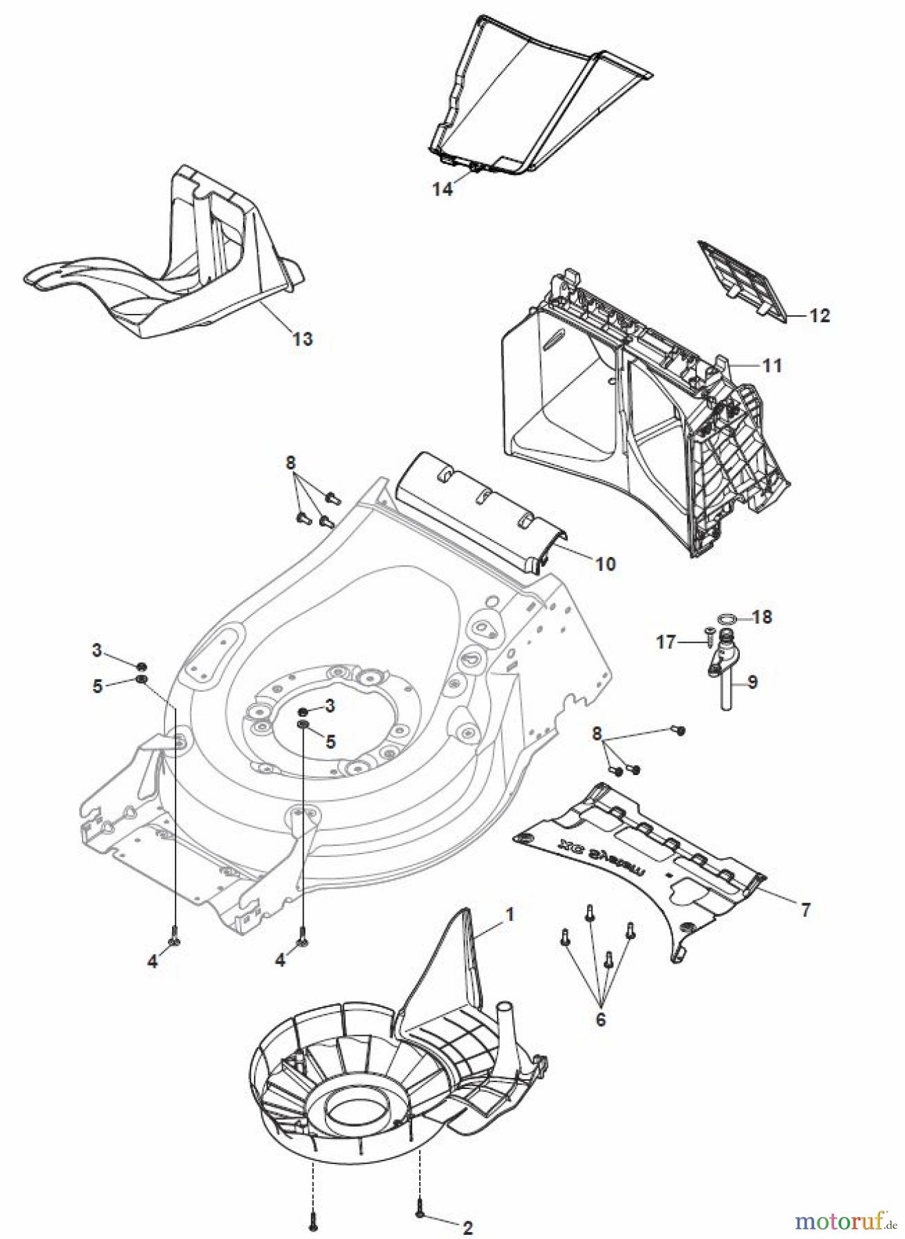  Global Garden Products GGP Rasenmäher Baujahr 2017 Benzin Mit Antrieb 2017 MP2 554 SVQE Protection, Belt