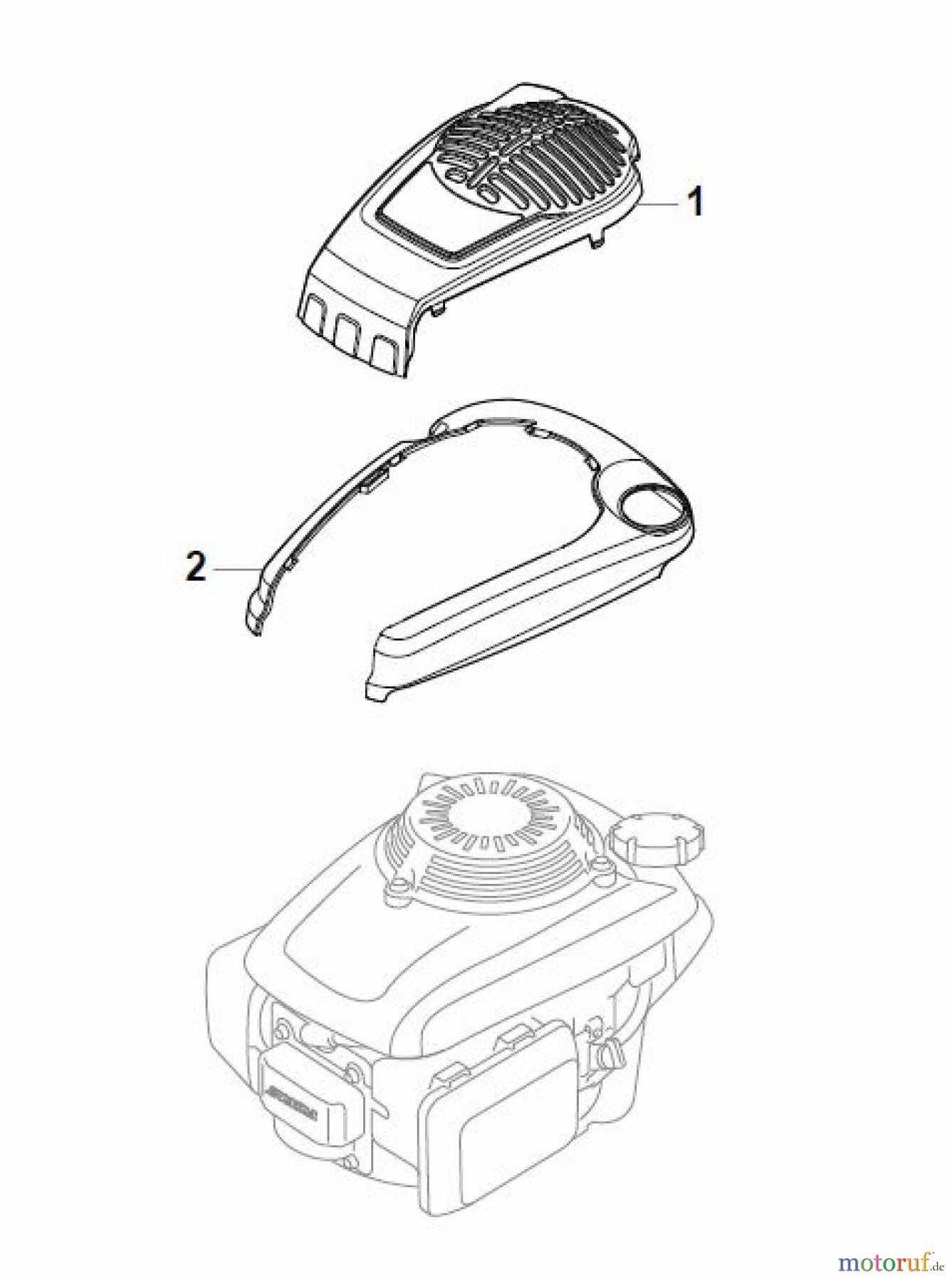  Global Garden Products GGP Rasenmäher Benzin Mit Antrieb 2017 NP 534 TR/E Honda Engine Cover