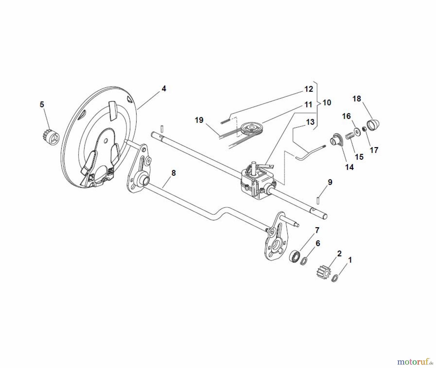  Global Garden Products GGP Rasenmäher Benzin Mit Antrieb 2017 NP 534 W TR Transmission