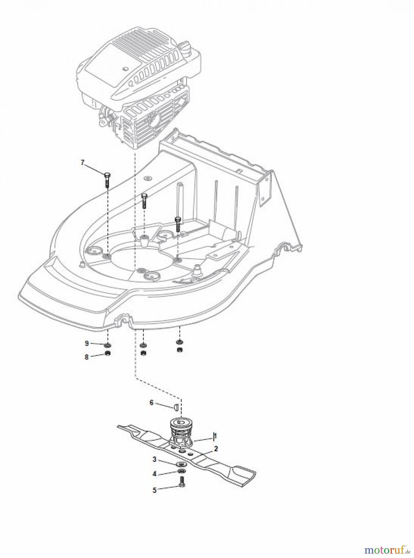  Global Garden Products GGP Rasenmäher Baujahr 2017 Benzin Mit Antrieb 2017 NP 534 W TR/E Blade and Hub