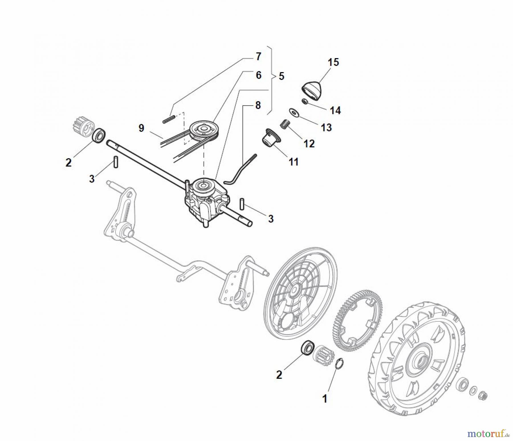  Global Garden Products GGP Rasenmäher Benzin Mit Antrieb 2017 NT 484 W TR/E - W TRQ/E Transmission