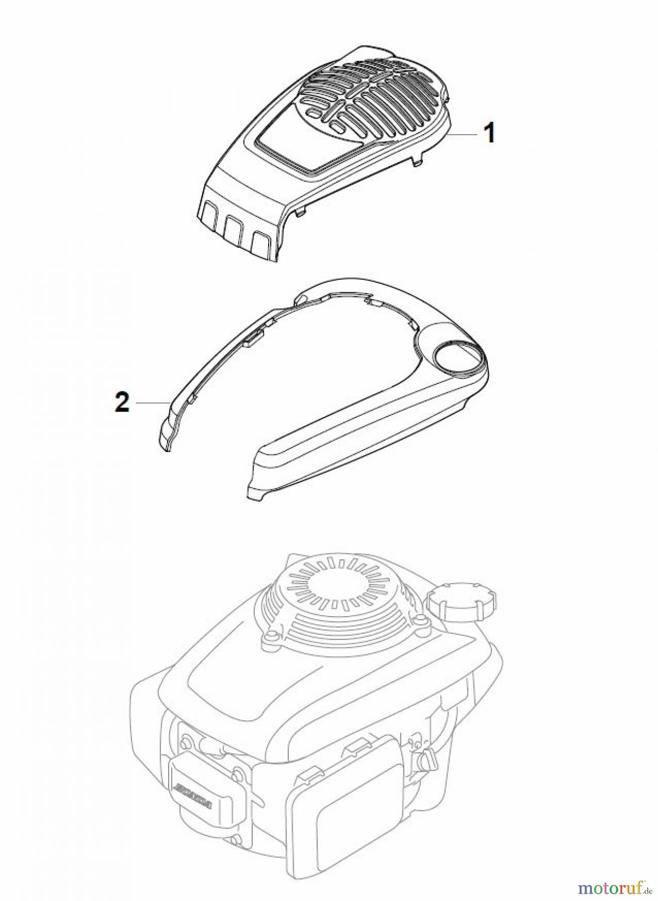  Global Garden Products GGP Rasenmäher Benzin Mit Antrieb 2017 NT 534 TR/E 4S - TRQ/E 4S Honda Engine Cover