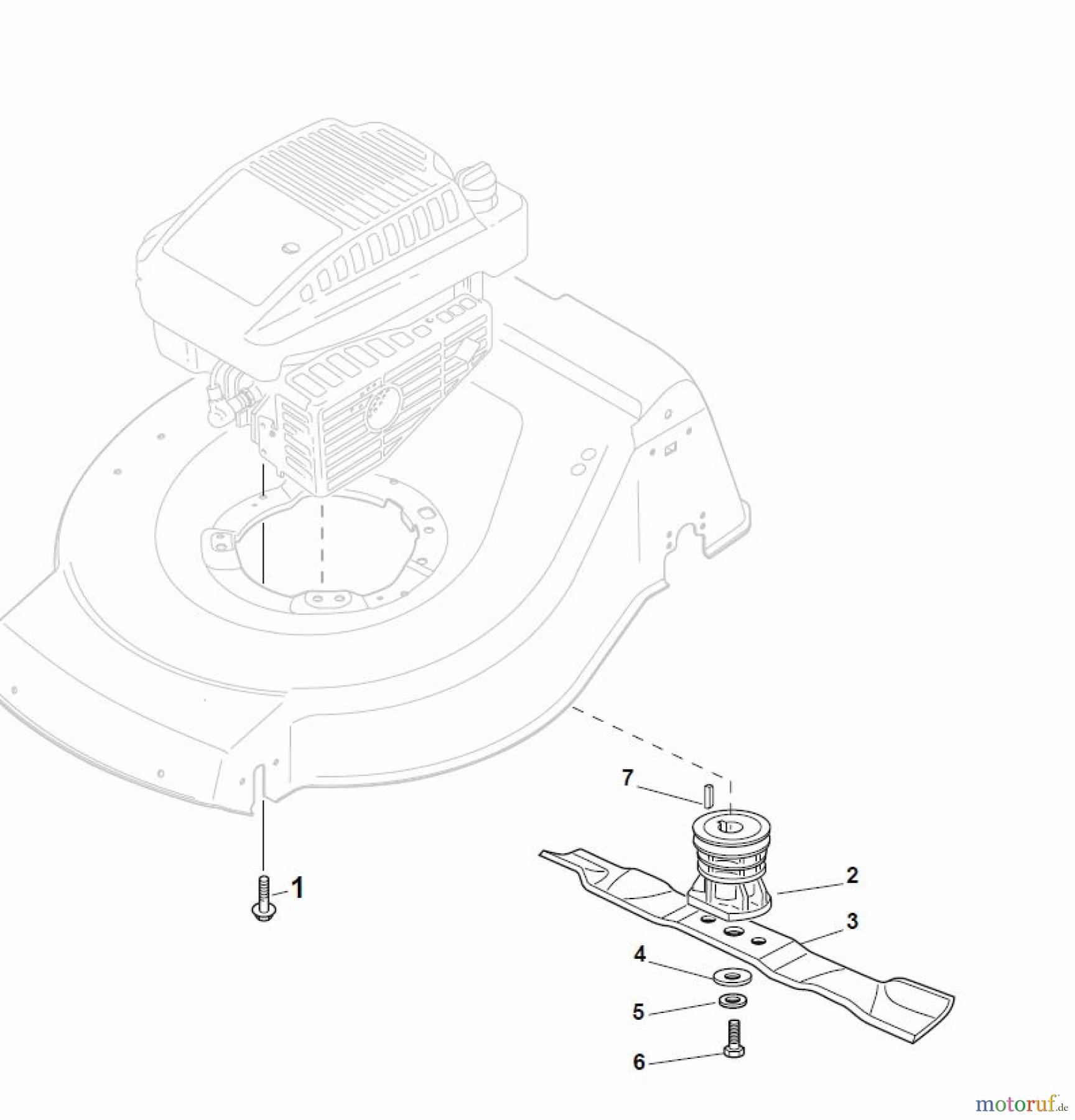  Global Garden Products GGP Rasenmäher Benzin Mit Antrieb 2017 NT 534 TR/E 4S - TRQ/E 4S Blade for DELTA Grass Catcher