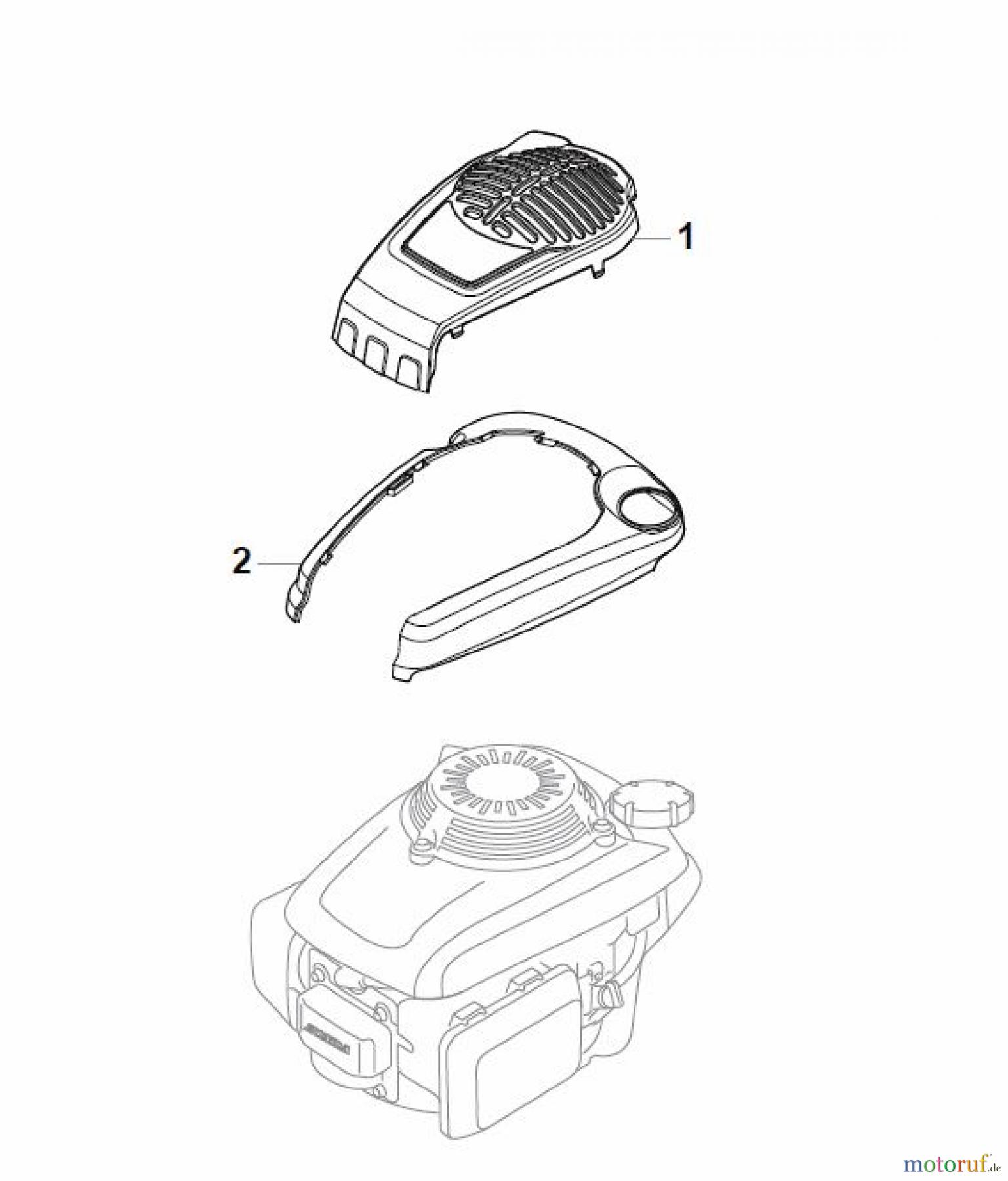  Global Garden Products GGP Rasenmäher Benzin Mit Antrieb 2017 NT 534 W TR 4S - W TRQ 4S Honda Engine Cover