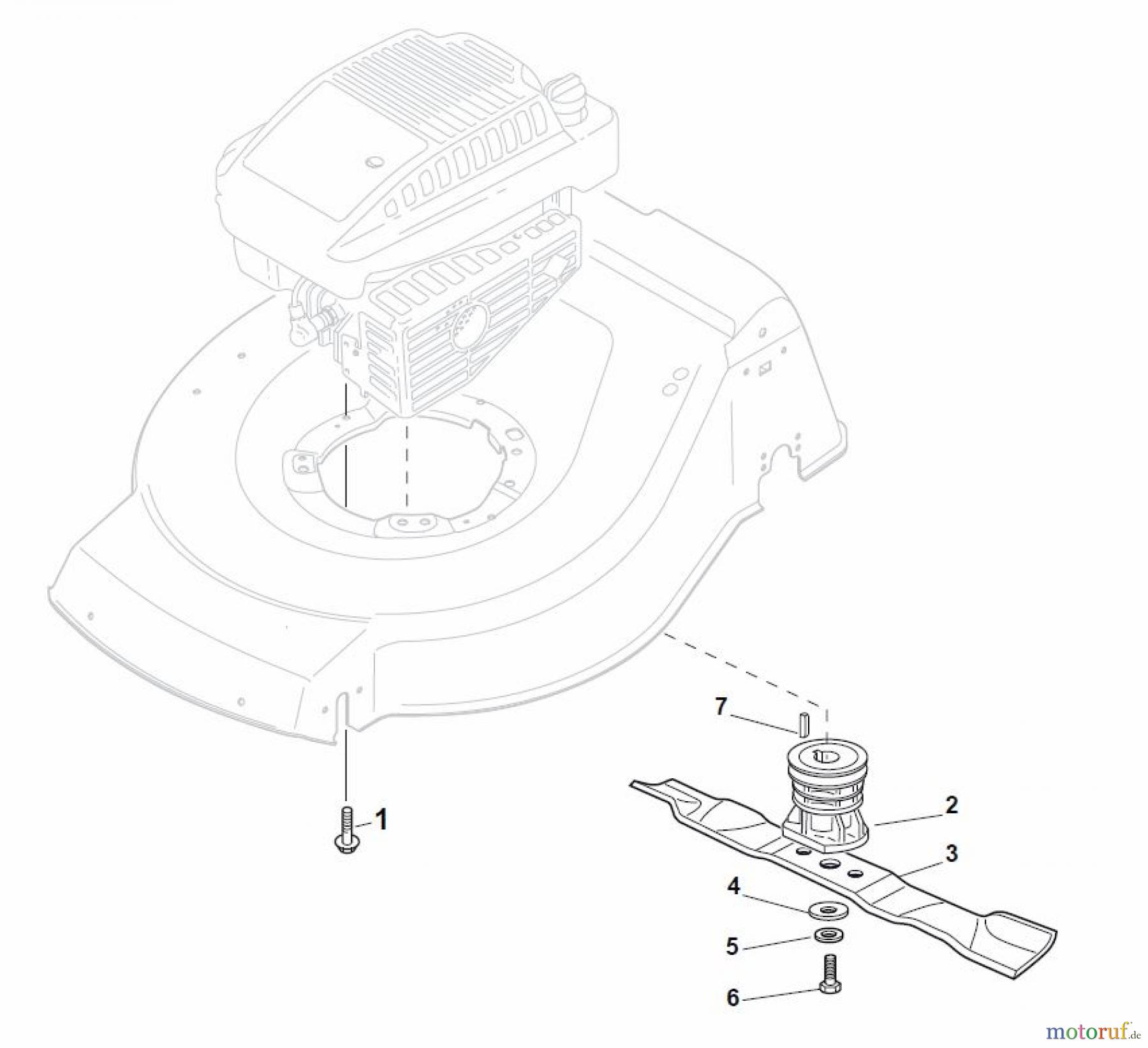  Global Garden Products GGP Rasenmäher Benzin Mit Antrieb 2017 NTL 484 TR/E 4S - TRQ/E 4S Blade