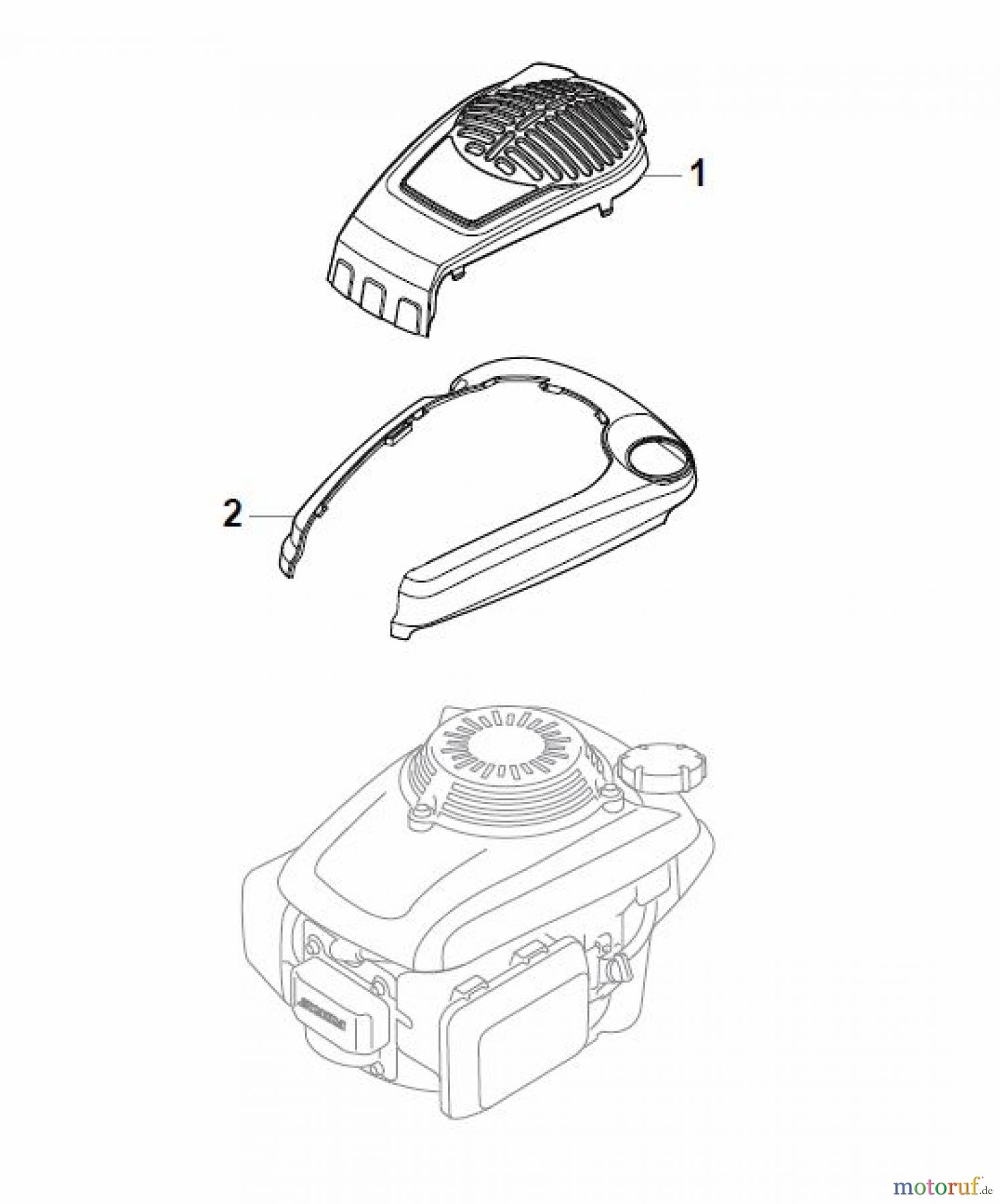  Global Garden Products GGP Rasenmäher Baujahr 2017 Benzin Mit Antrieb 2017 NTL 534 W TR - 534 W TRQ Honda Engine Cover