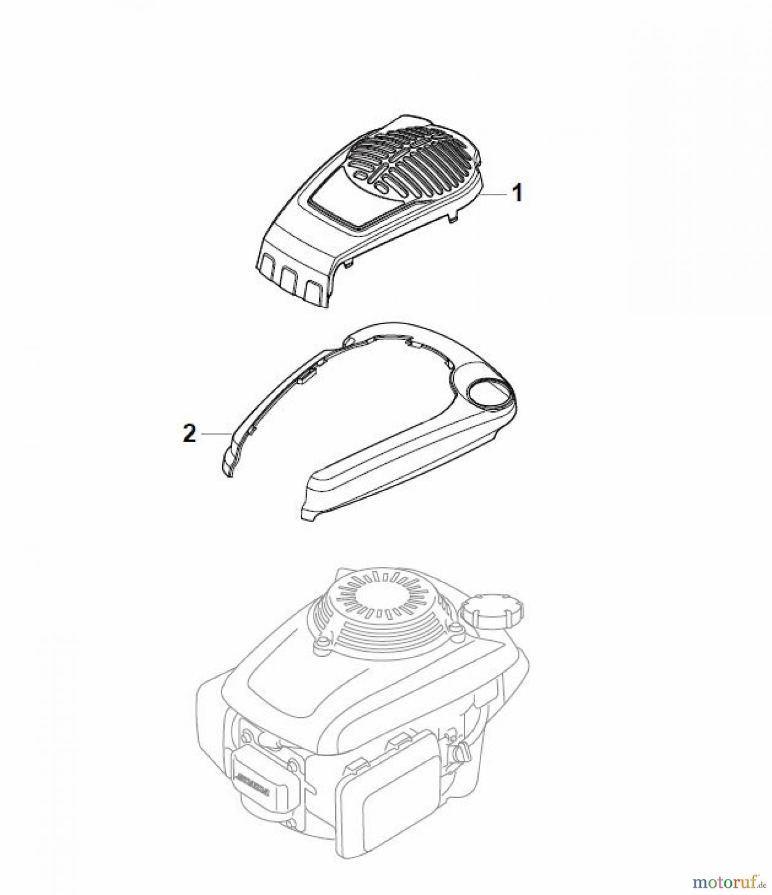  Global Garden Products GGP Rasenmäher Benzin Mit Antrieb 2017 PAN 504 TR/E Honda Engine Cover