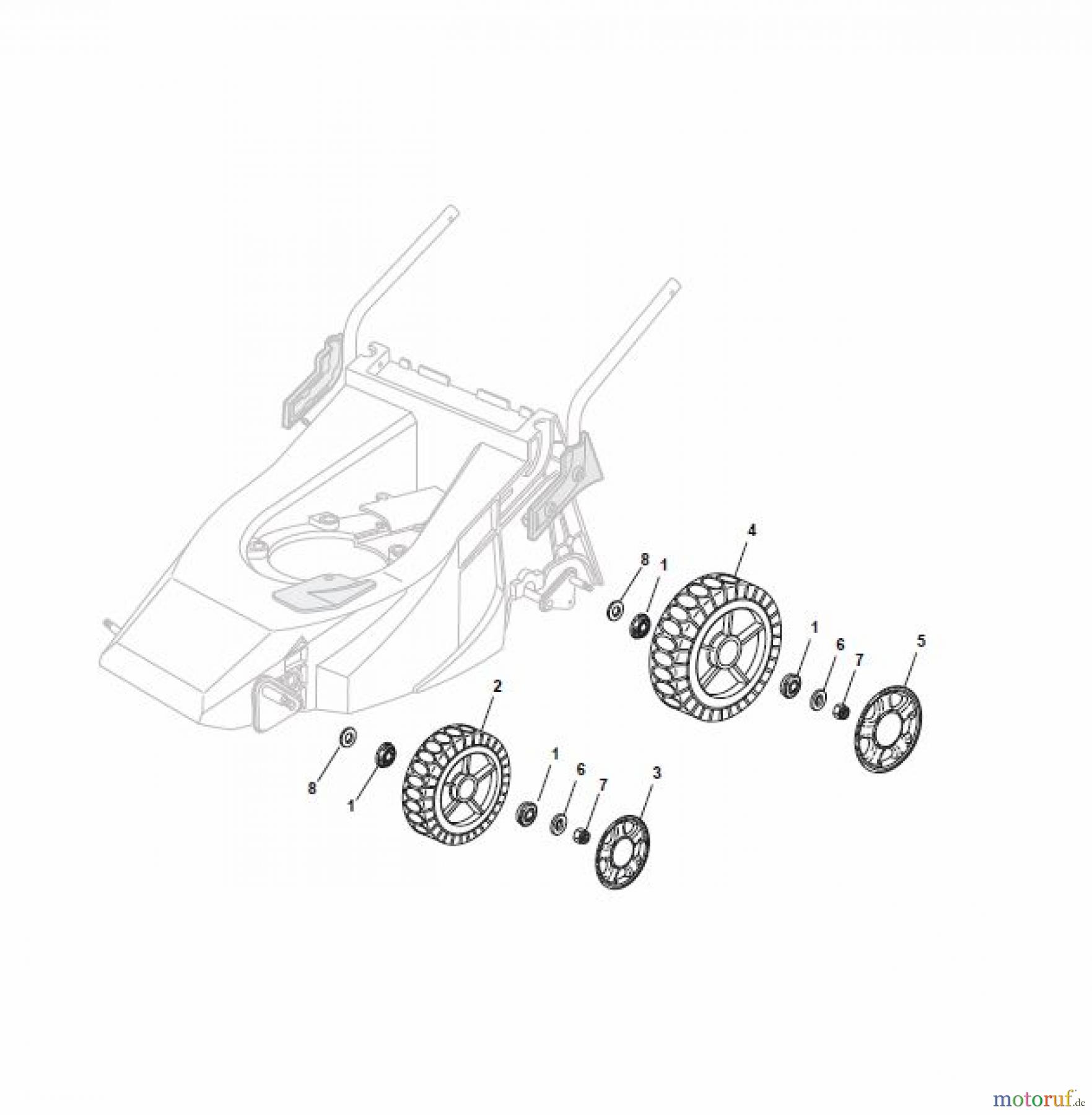  Global Garden Products GGP Rasenmäher Baujahr 2017 Benzin Mit Antrieb 2017 T 484 TR/E Wheel and Hub Cap