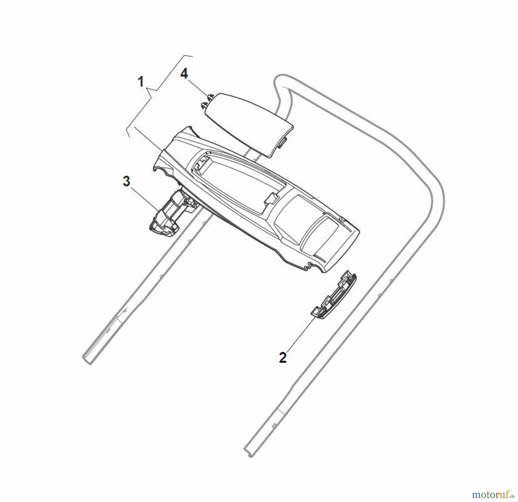  Global Garden Products GGP Rasenmäher Benzin Ohne Antrieb 2017 CR-CS 484 - CR-CS 484 Q Controls