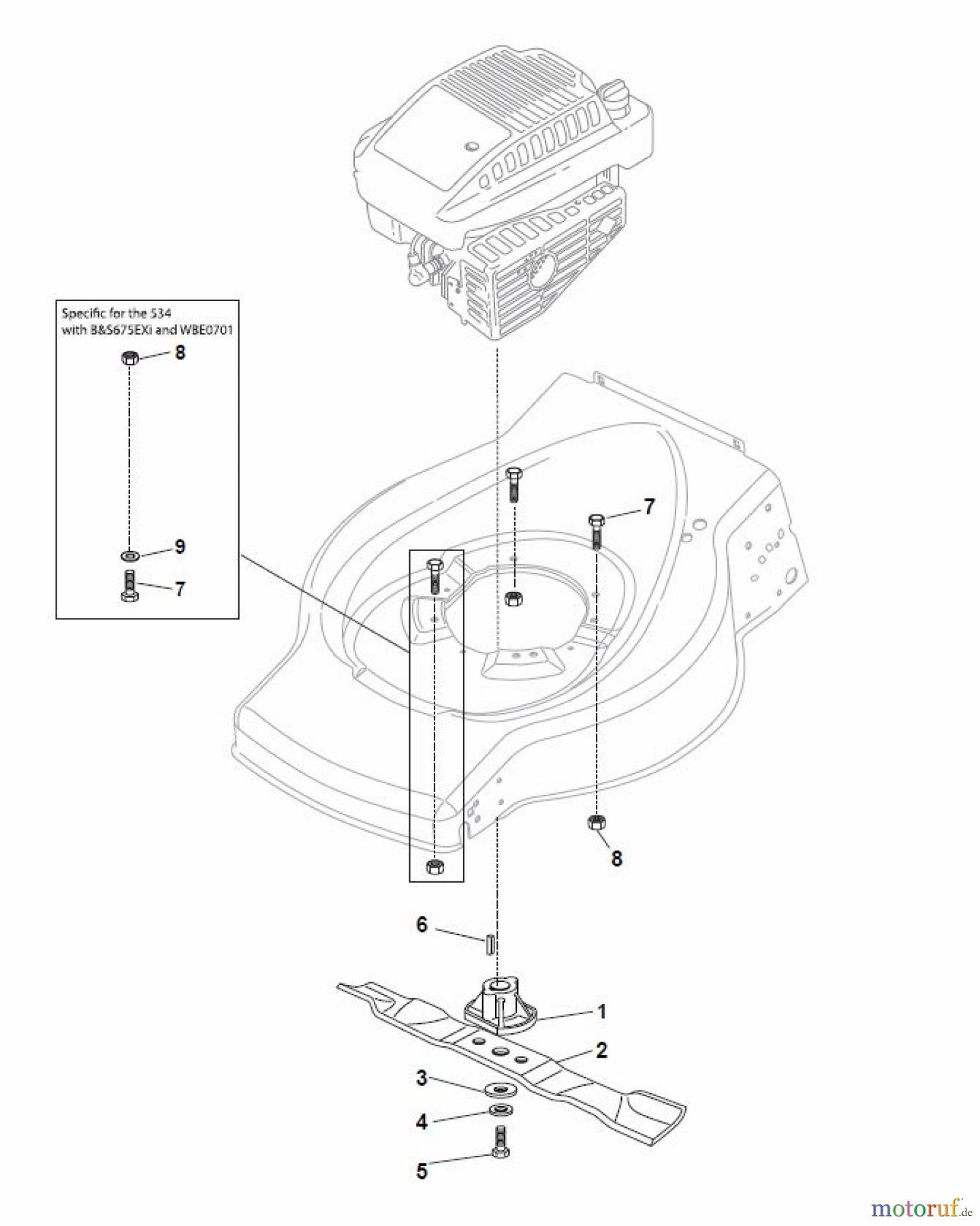  Global Garden Products GGP Rasenmäher Benzin Ohne Antrieb 2017 ES 464 Blade