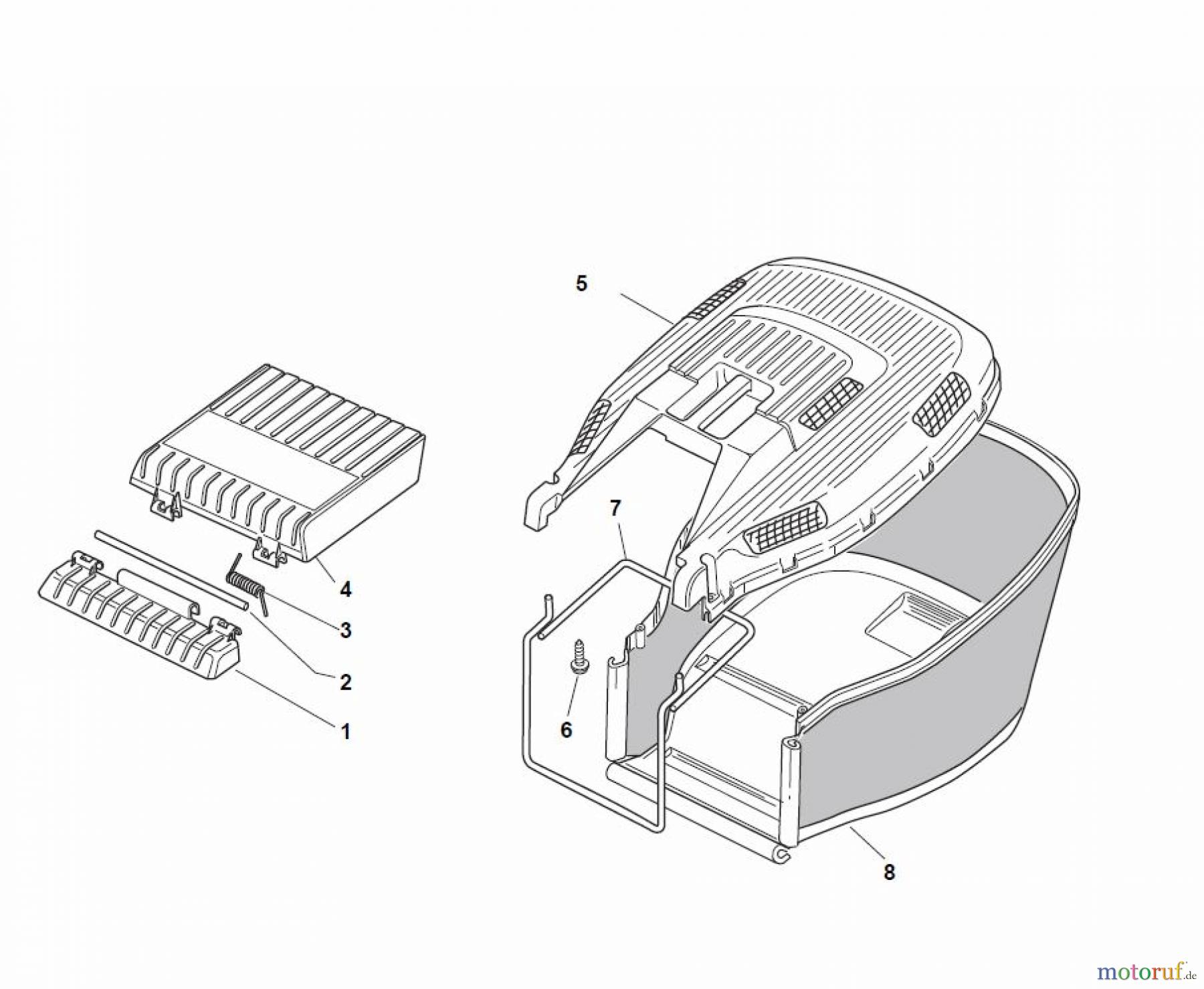  Global Garden Products GGP Rasenmäher Baujahr 2017 Benzin Ohne Antrieb 2017 ES 464 Grass-Catcher