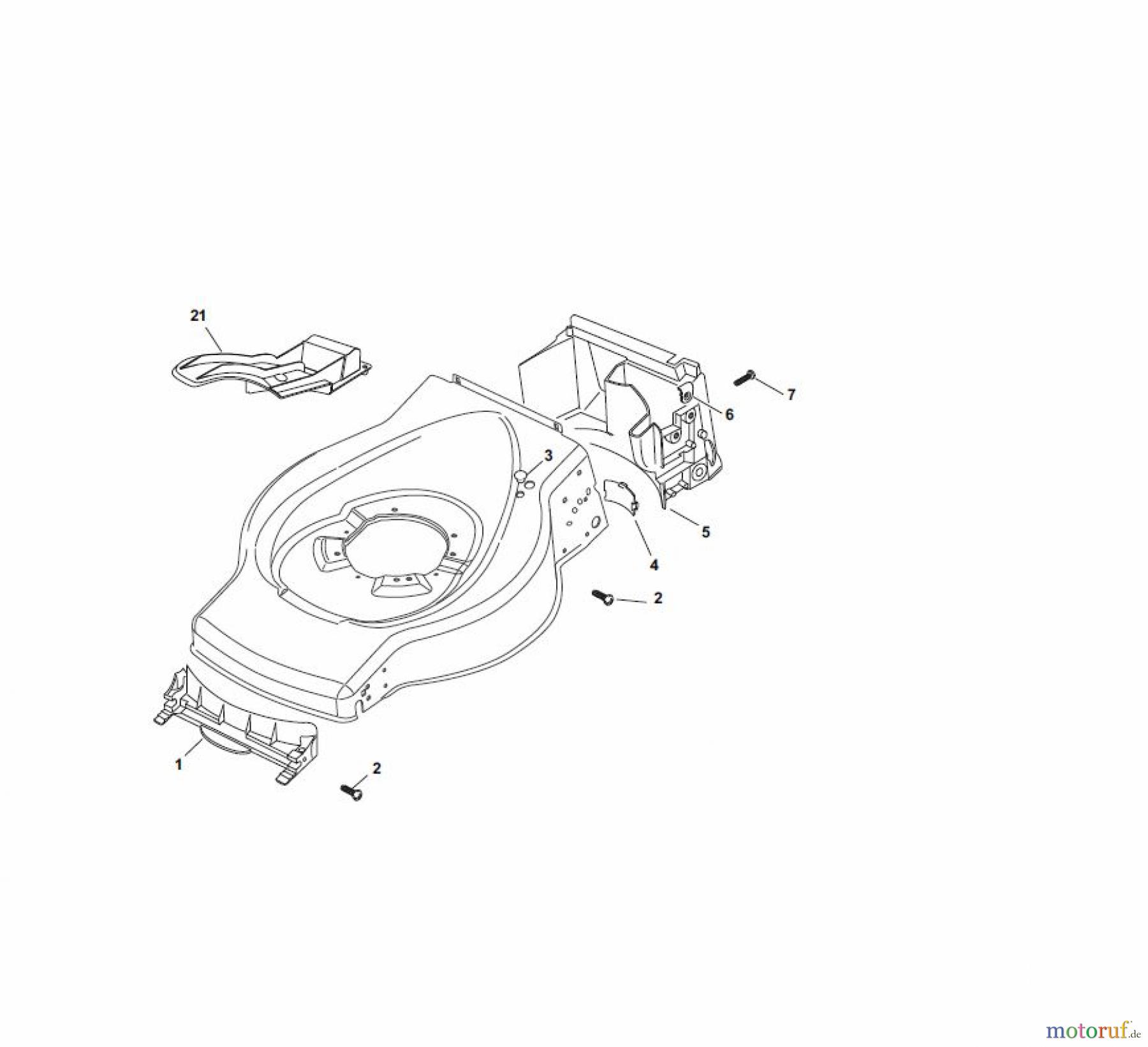  Global Garden Products GGP Rasenmäher Benzin Ohne Antrieb 2017 ES 534 Front Conveyor Assy