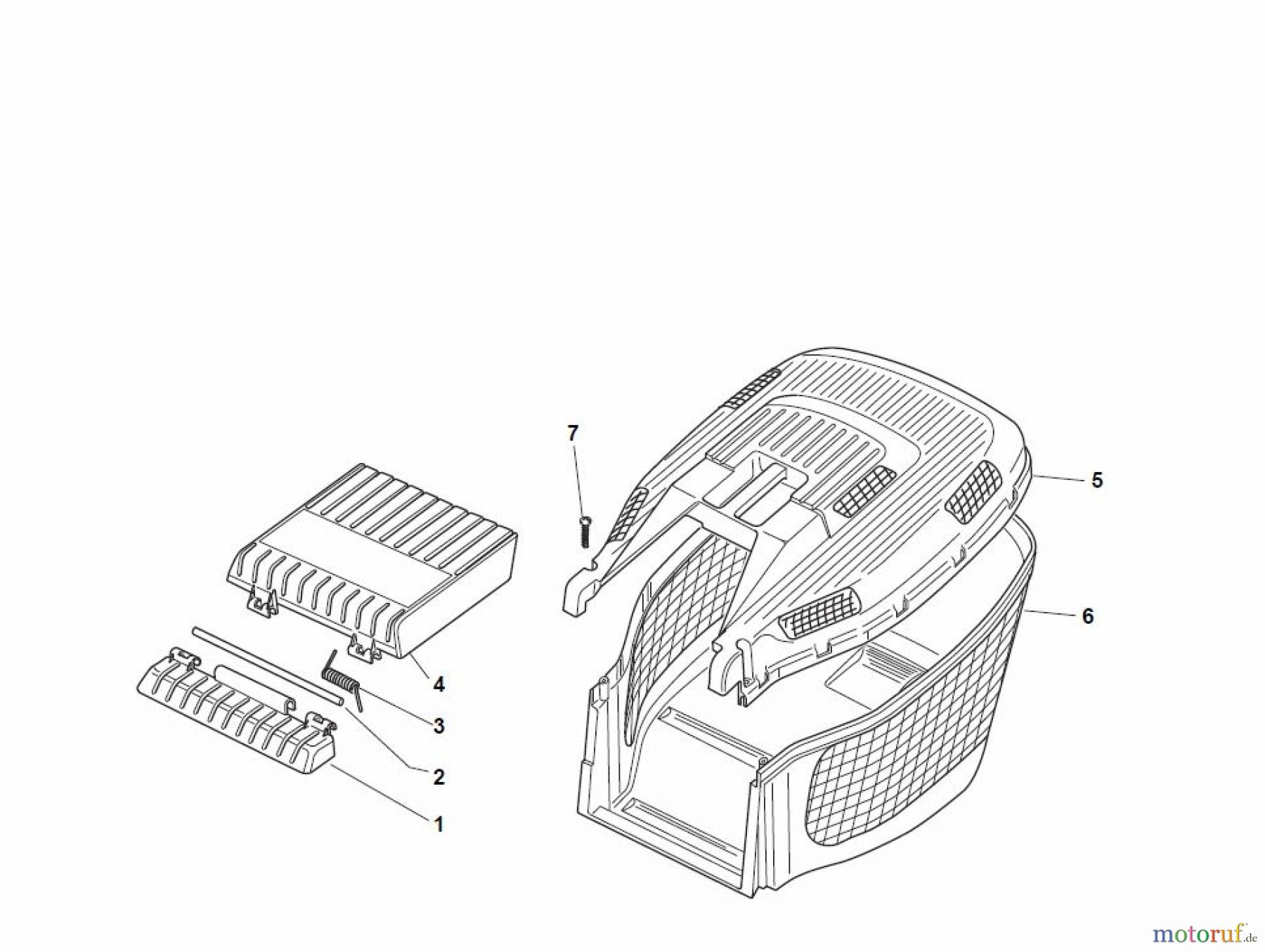  Global Garden Products GGP Rasenmäher Baujahr 2017 Benzin Ohne Antrieb 2017 ESL 464 Grass-Catcher