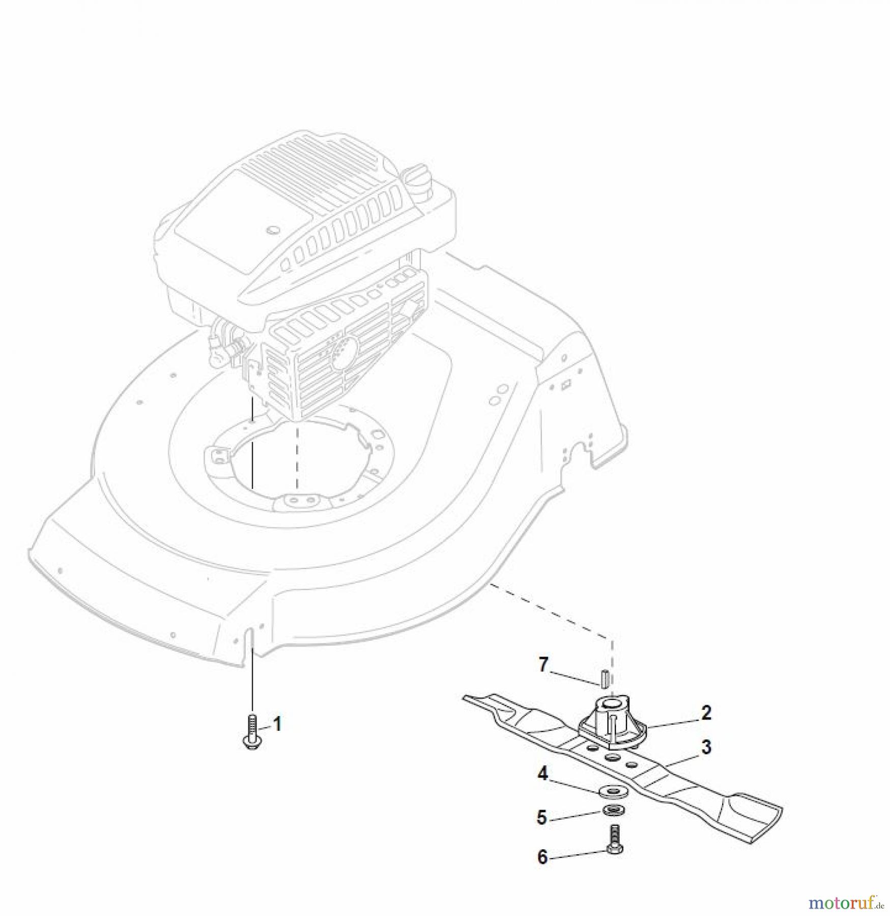  Global Garden Products GGP Rasenmäher Benzin Ohne Antrieb 2017 NT 534 W - 534 WQ Blade