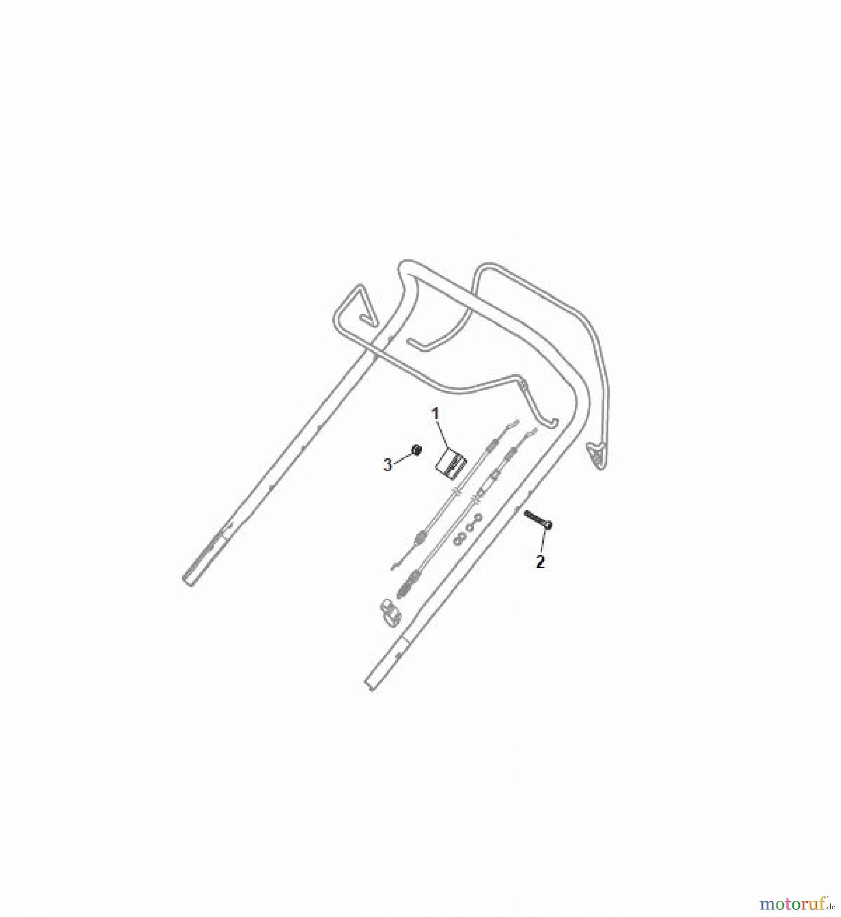  Global Garden Products GGP Rasenmäher Benzin Ohne Antrieb 2017 NTL 534 W - 534 WQ Controls Fixed RPM