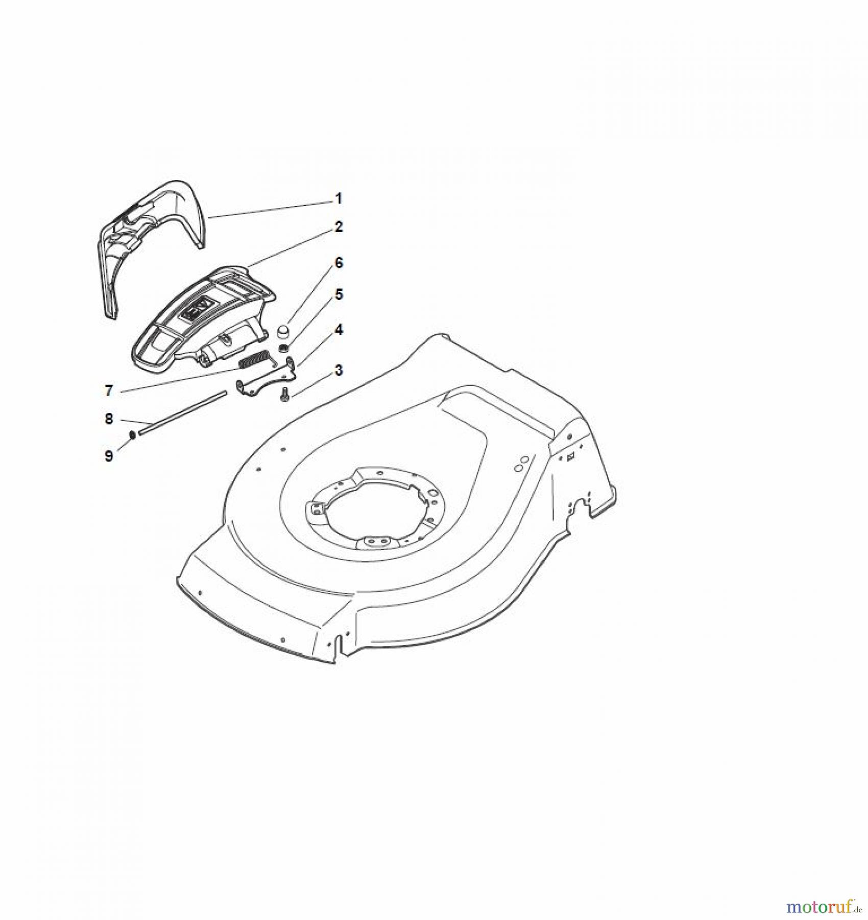  Global Garden Products GGP Rasenmäher Baujahr 2017 Benzin Ohne Antrieb 2017 NTL 534 W - 534 WQ Ejection-Guard