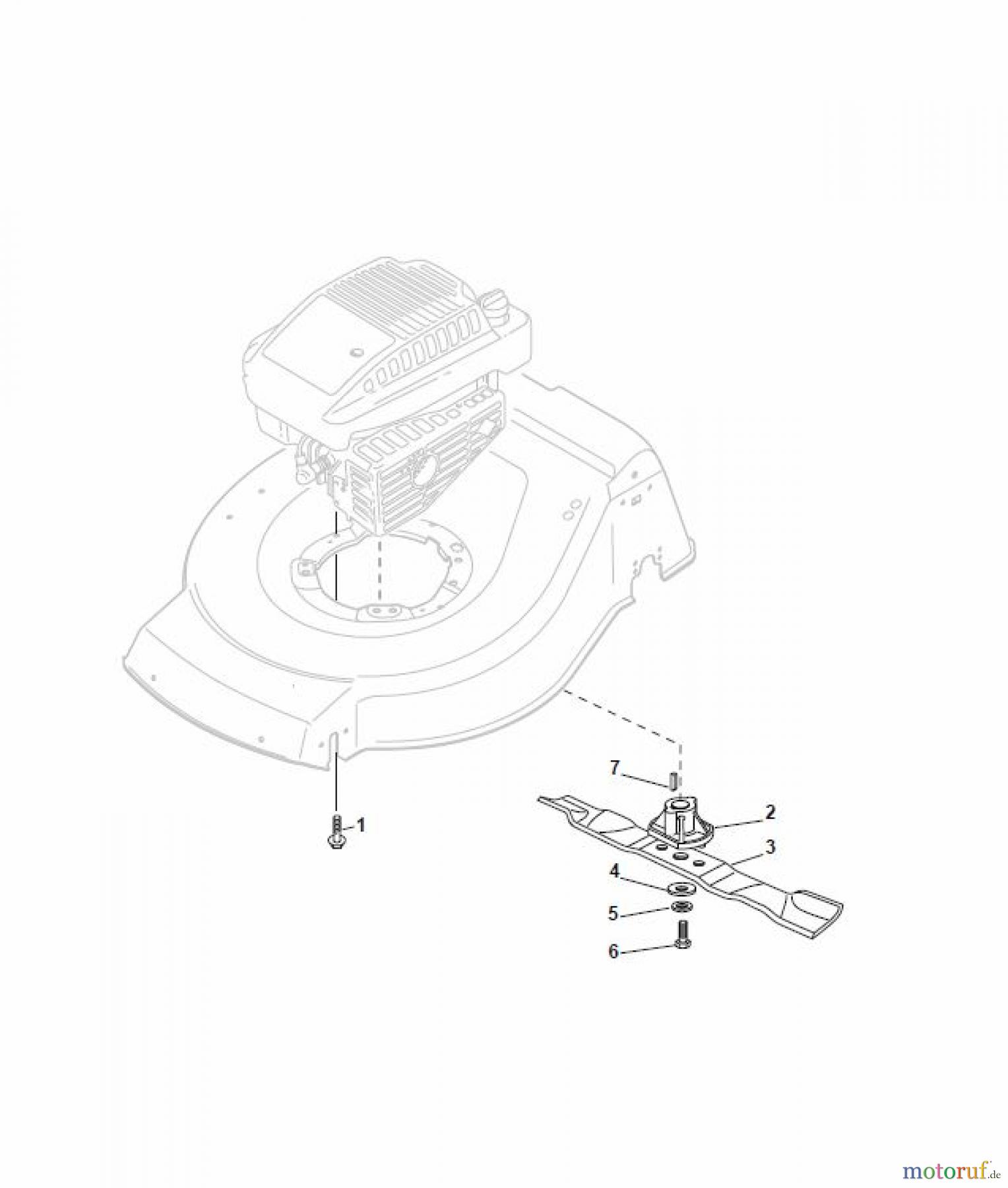  Global Garden Products GGP Rasenmäher Benzin Ohne Antrieb 2017 NTL 534 W - 534 WQ Blade