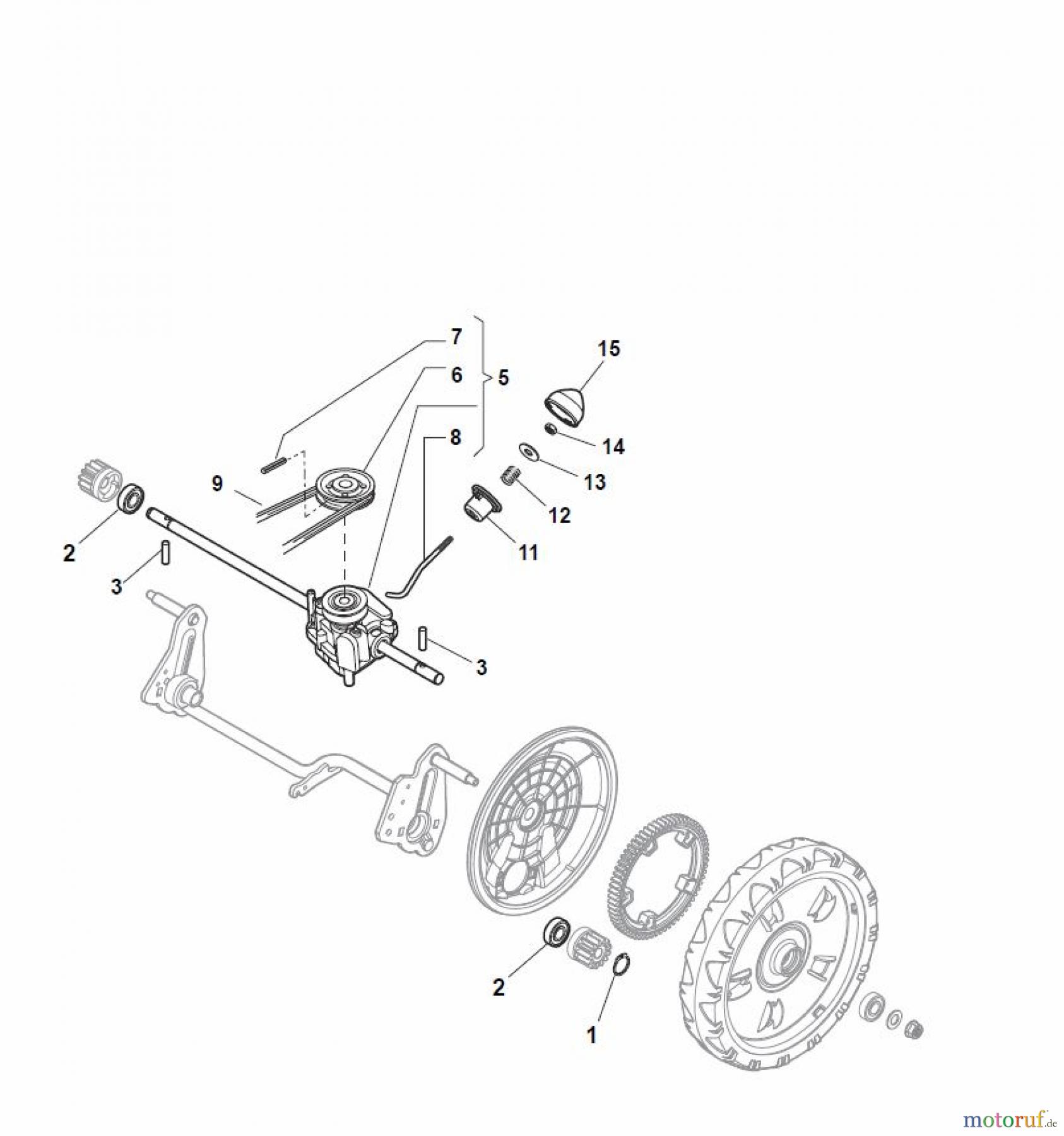  Global Garden Products GGP Rasenmäher Baujahr 2017 Elektro mit Antrieb 2017 NT 480 TR - TRQ Transmission