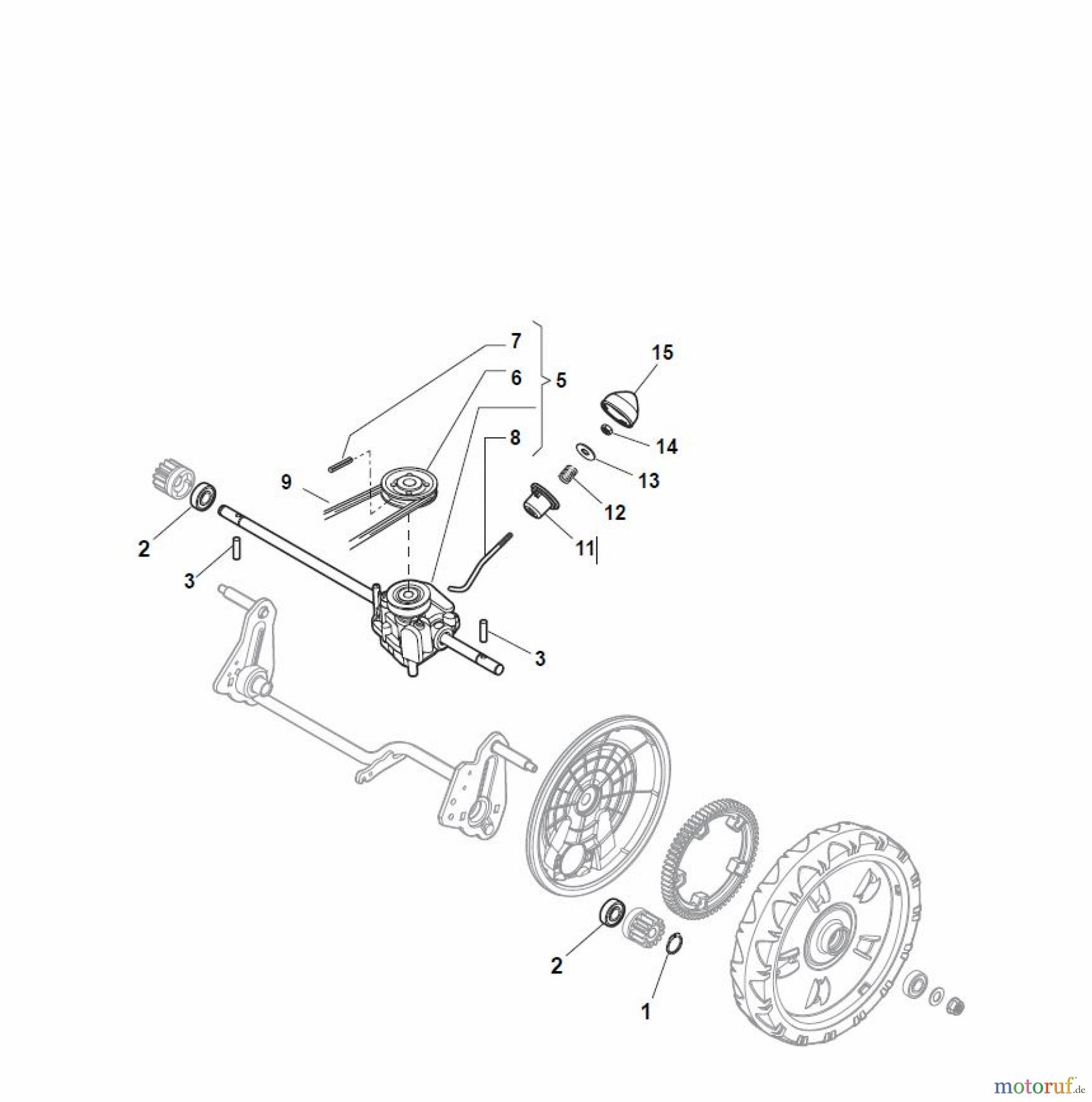  Global Garden Products GGP Rasenmäher Elektro mit Antrieb 2017 NTL 480 W TR - TRQ Transmission