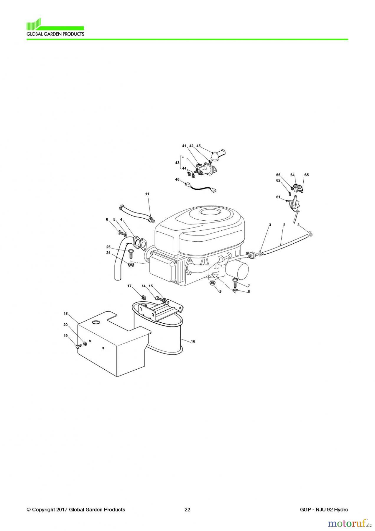  Global Garden Products GGP Aufsitzmäher Sammler Collecting 92cm 2017 NJU 92 Hydro Engine - B&S 15,5-16,5-18,5