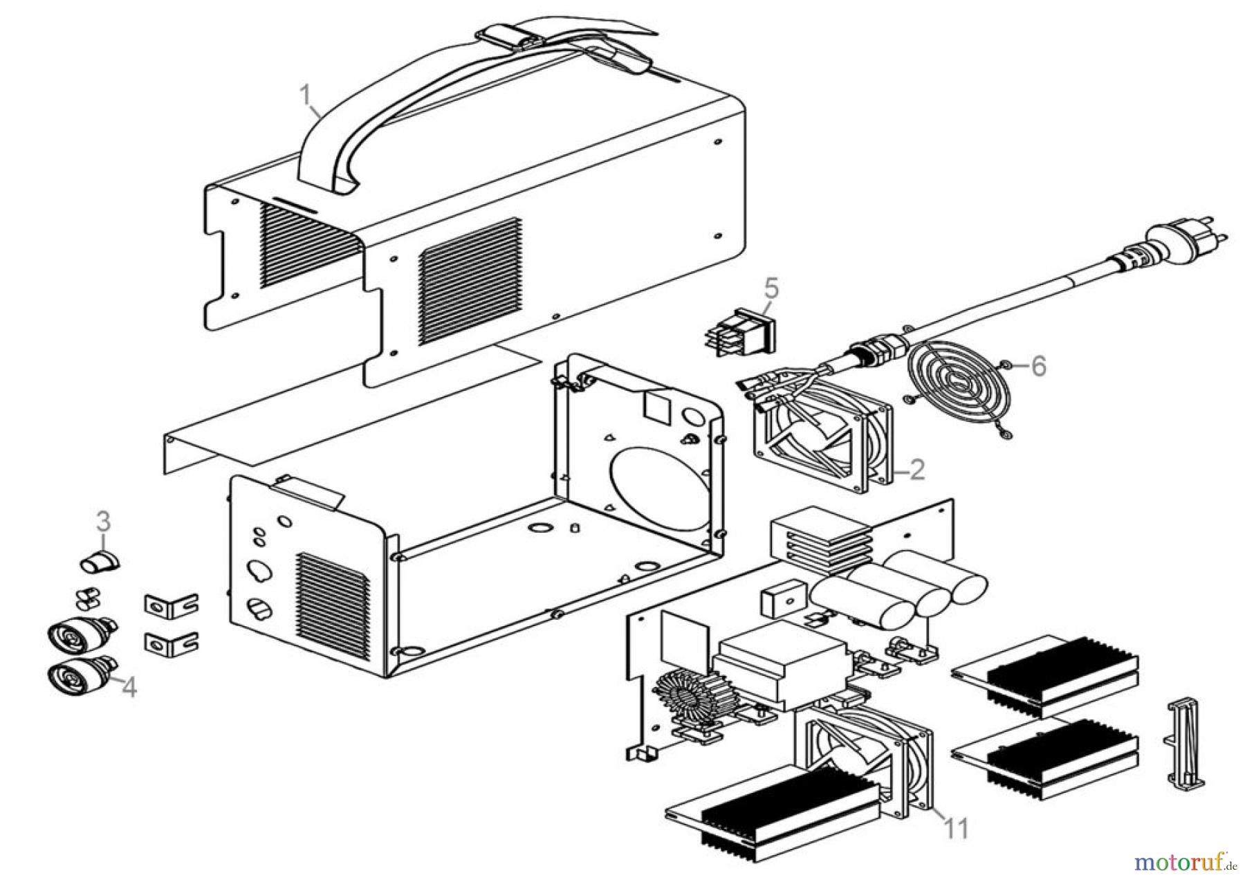  Güde Schweißtechnik Schweißgeräte Inverterschweißen ab 150 A INVERTER SCHWEIßGERÄT GIS 160 - 20028 FSL20028-01