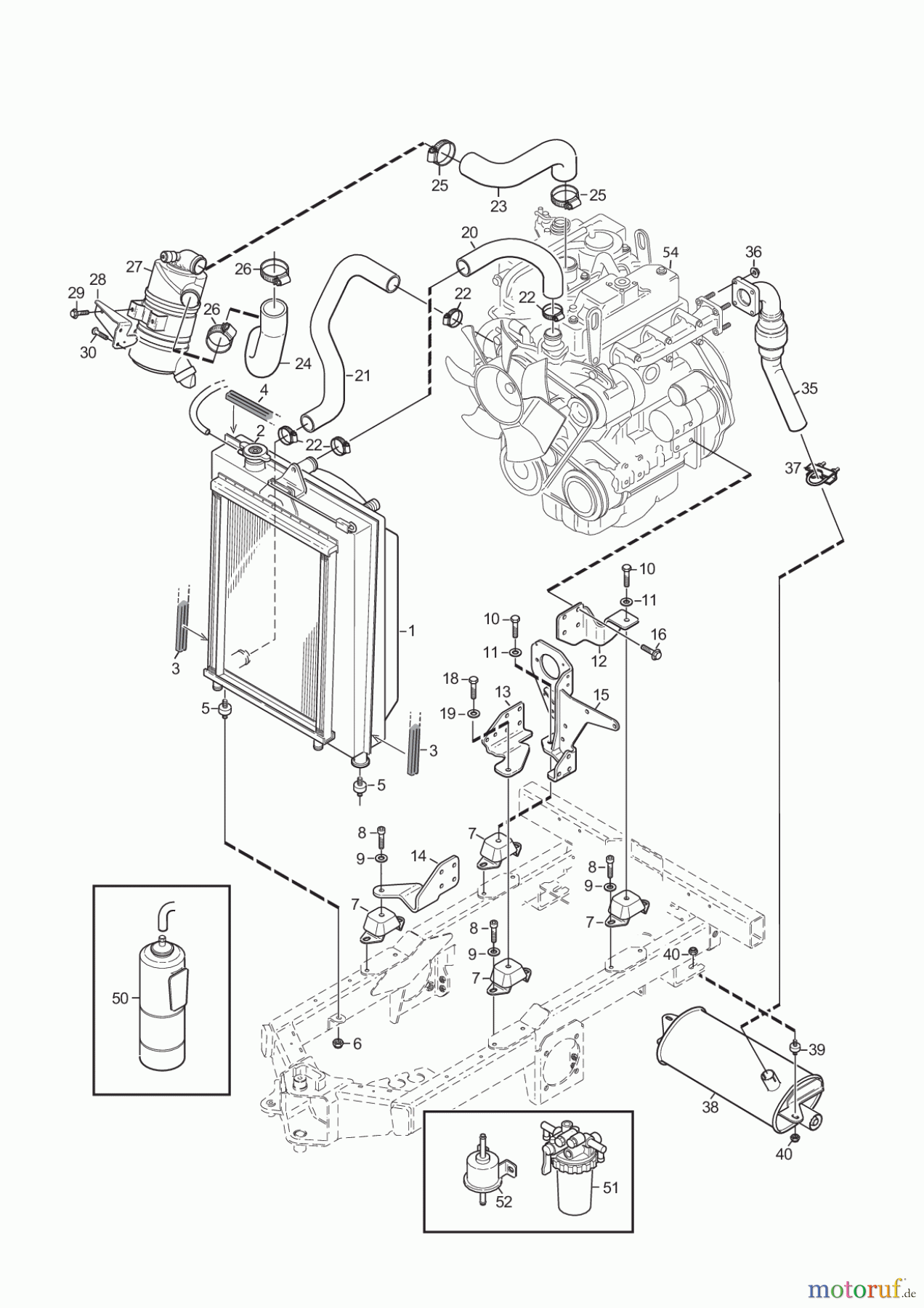  Stiga Frontmäher Grundgerät Titan 2017 TITAN 540 D 13-7454-11 ENGINE