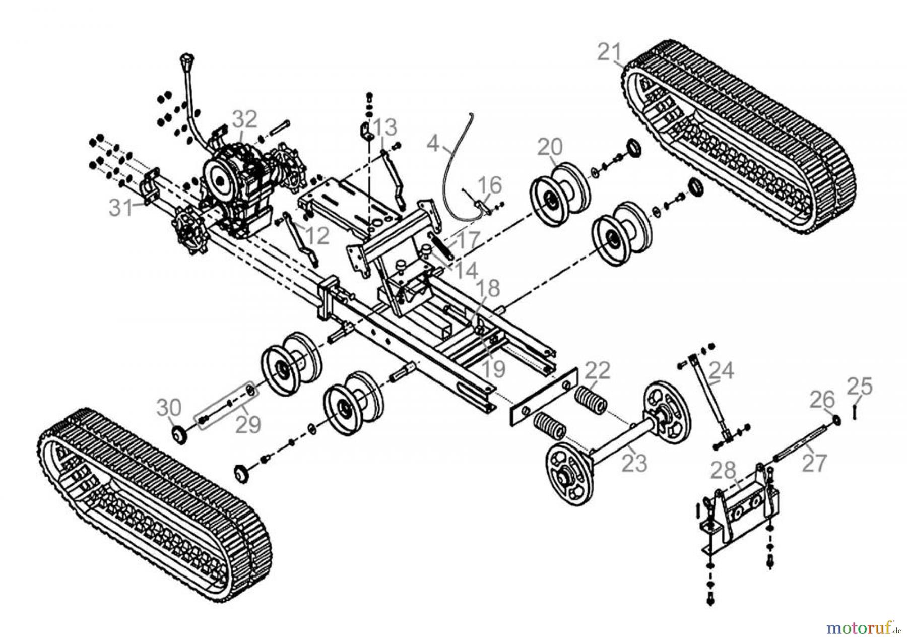  Güde Baugeräte Transportgeräte RAUPENDUMPER GRD 300/R - 55461  FSL55461-01 Seite 2 