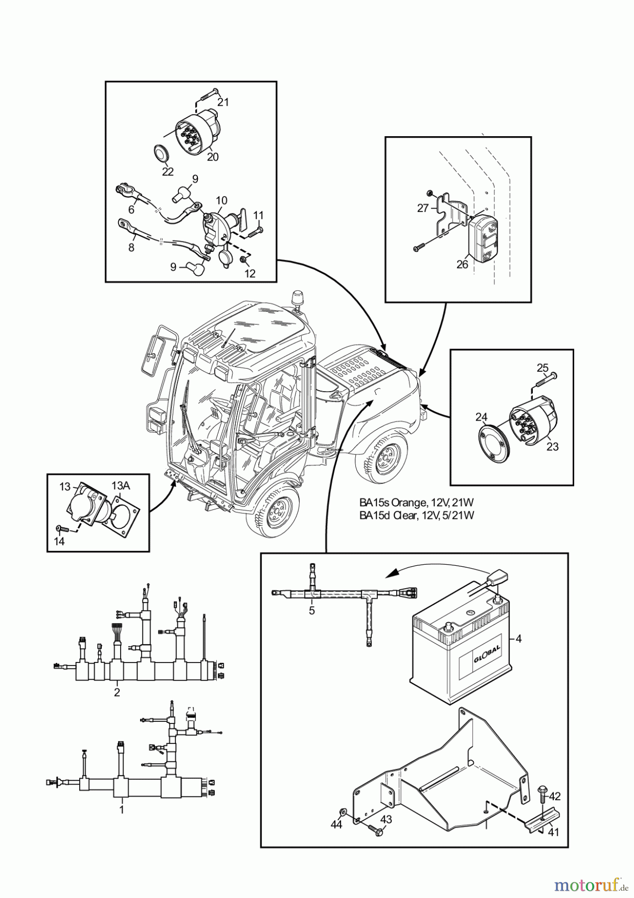  Stiga Frontmäher Baujahr 2017 Titan 2017 TITAN 740 DCR 13-7462-11 - Season 2015 ELECTRICAL SYSTEM 2